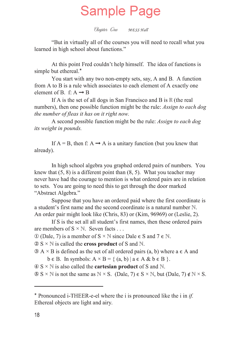 Life of Fred: Abstract Algebra