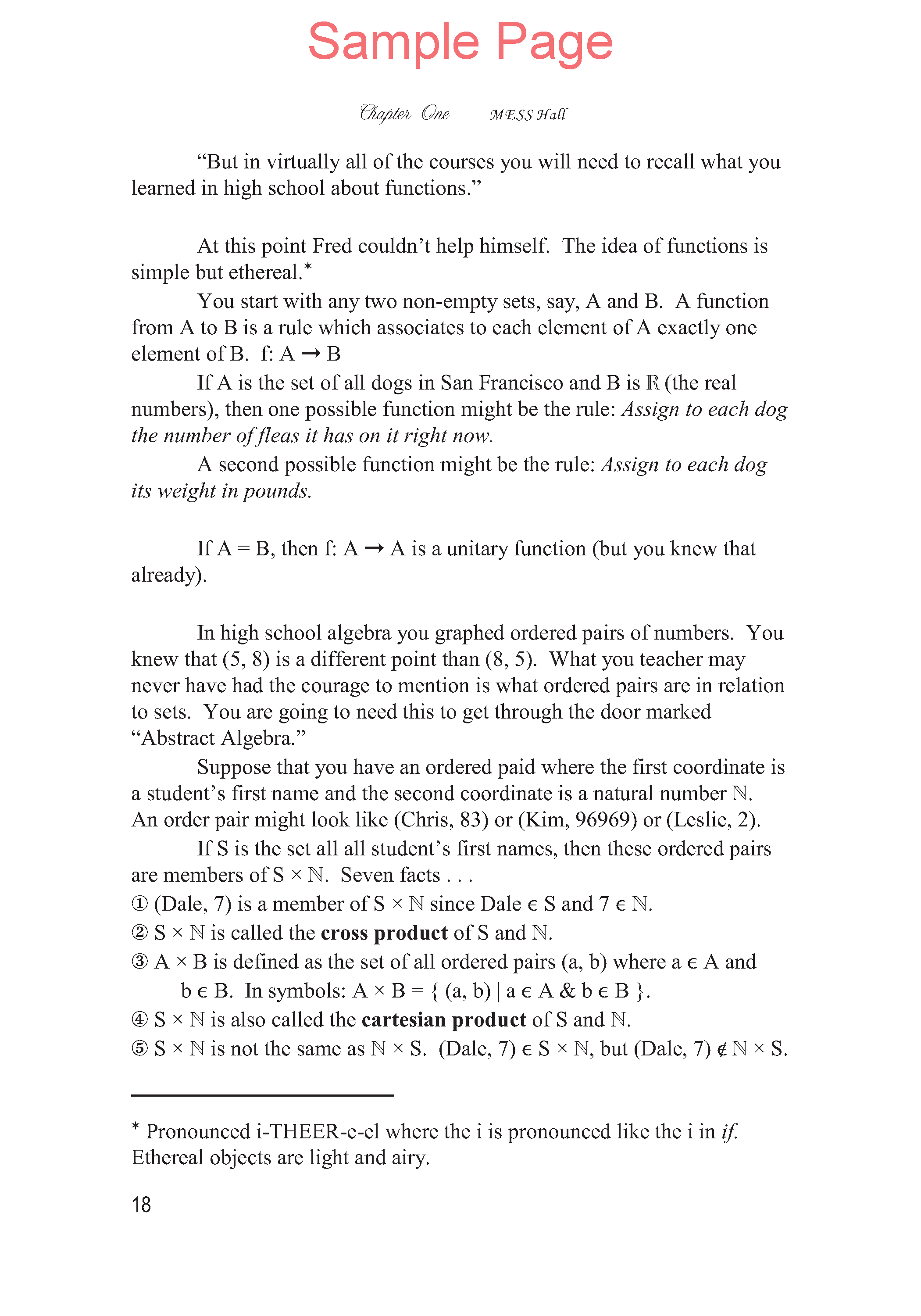 Life of Fred: Abstract Algebra