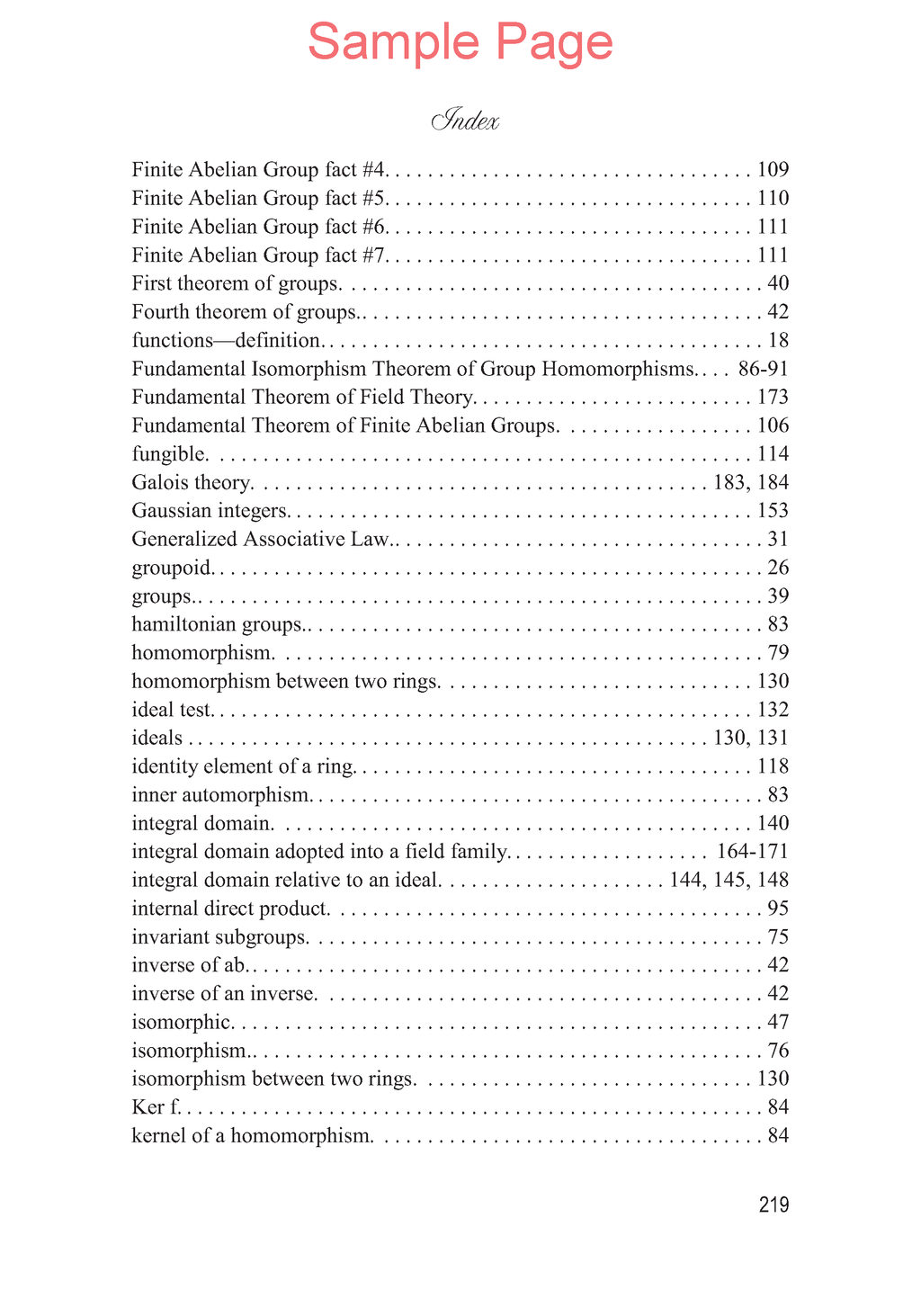 Life of Fred: Abstract Algebra
