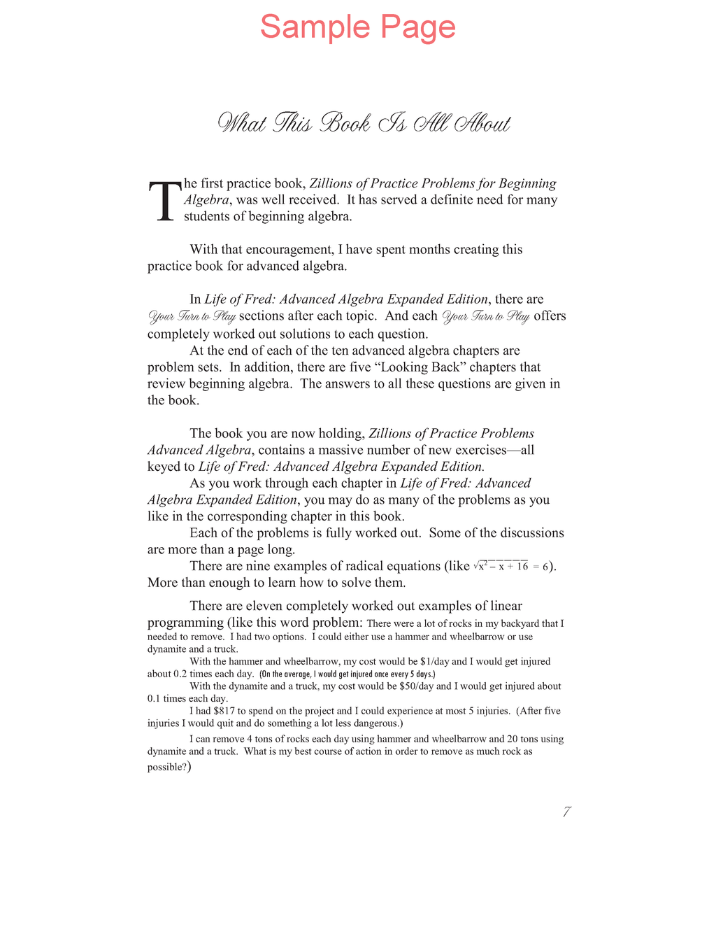 Zillions of Practice Problems: Advanced Algebra