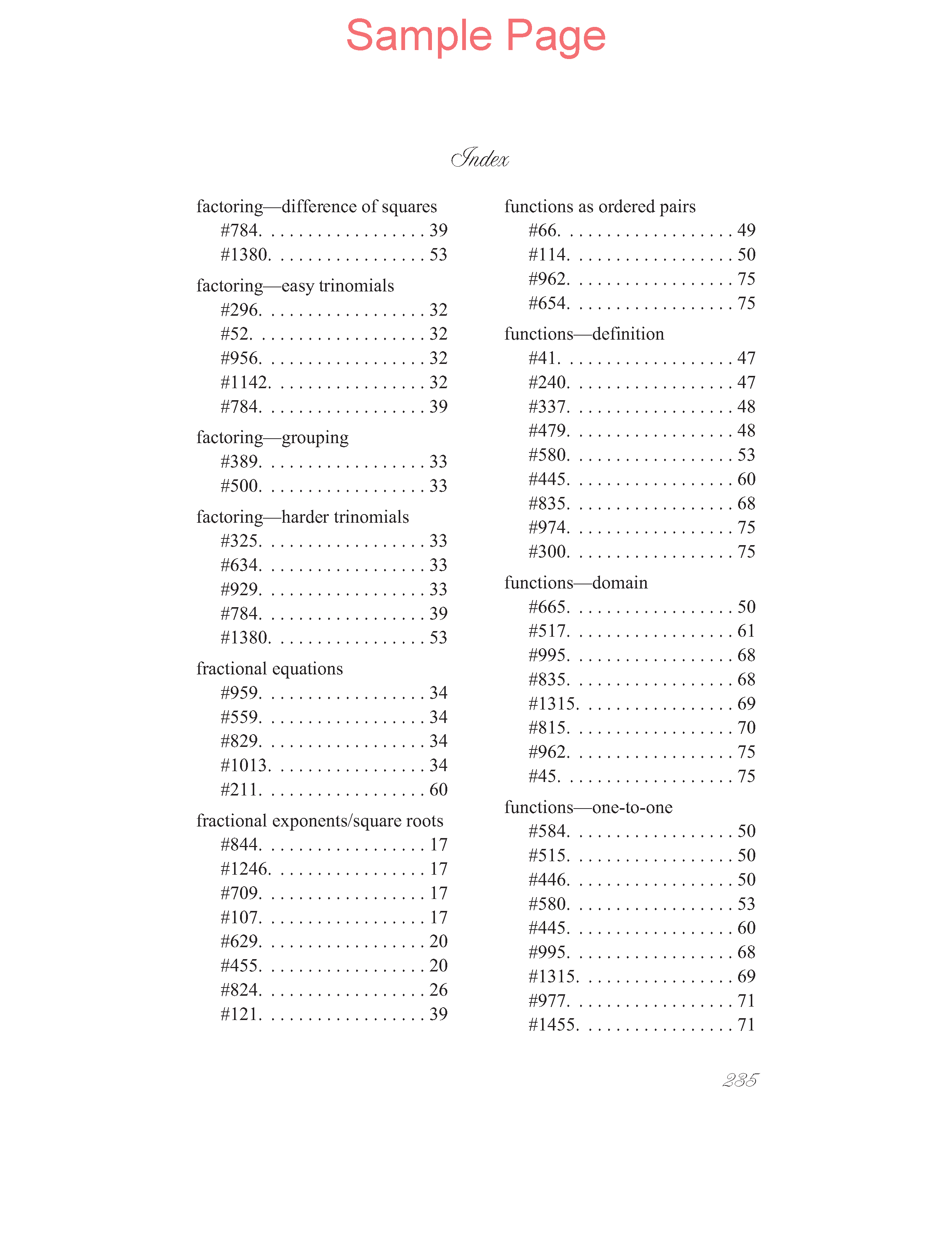 Zillions of Practice Problems: Advanced Algebra