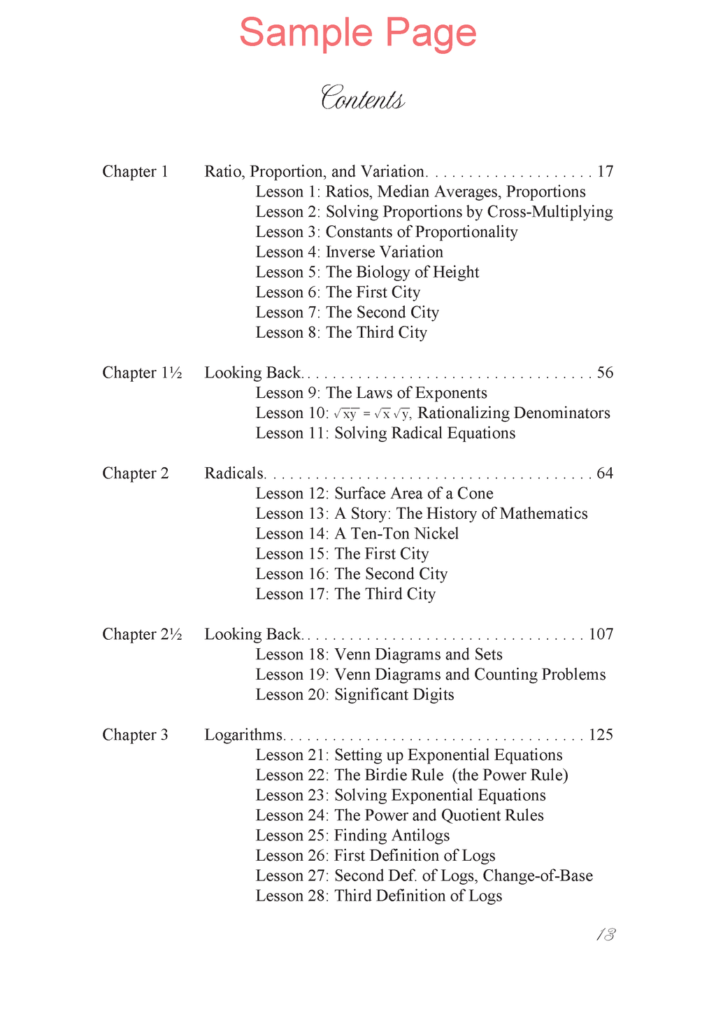 Life of Fred: Advanced Algebra Expanded Edition