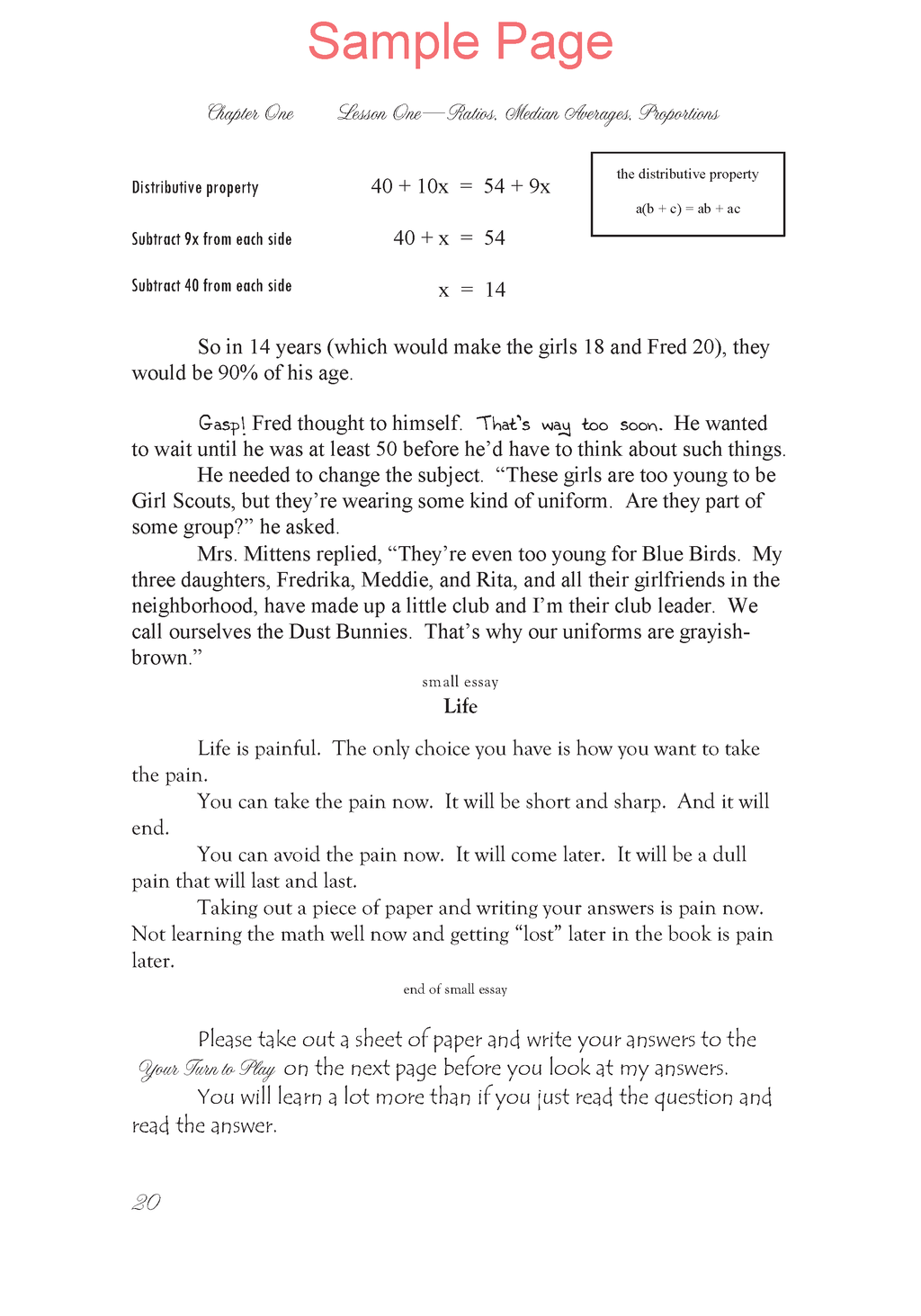 Life of Fred: Advanced Algebra Expanded Edition