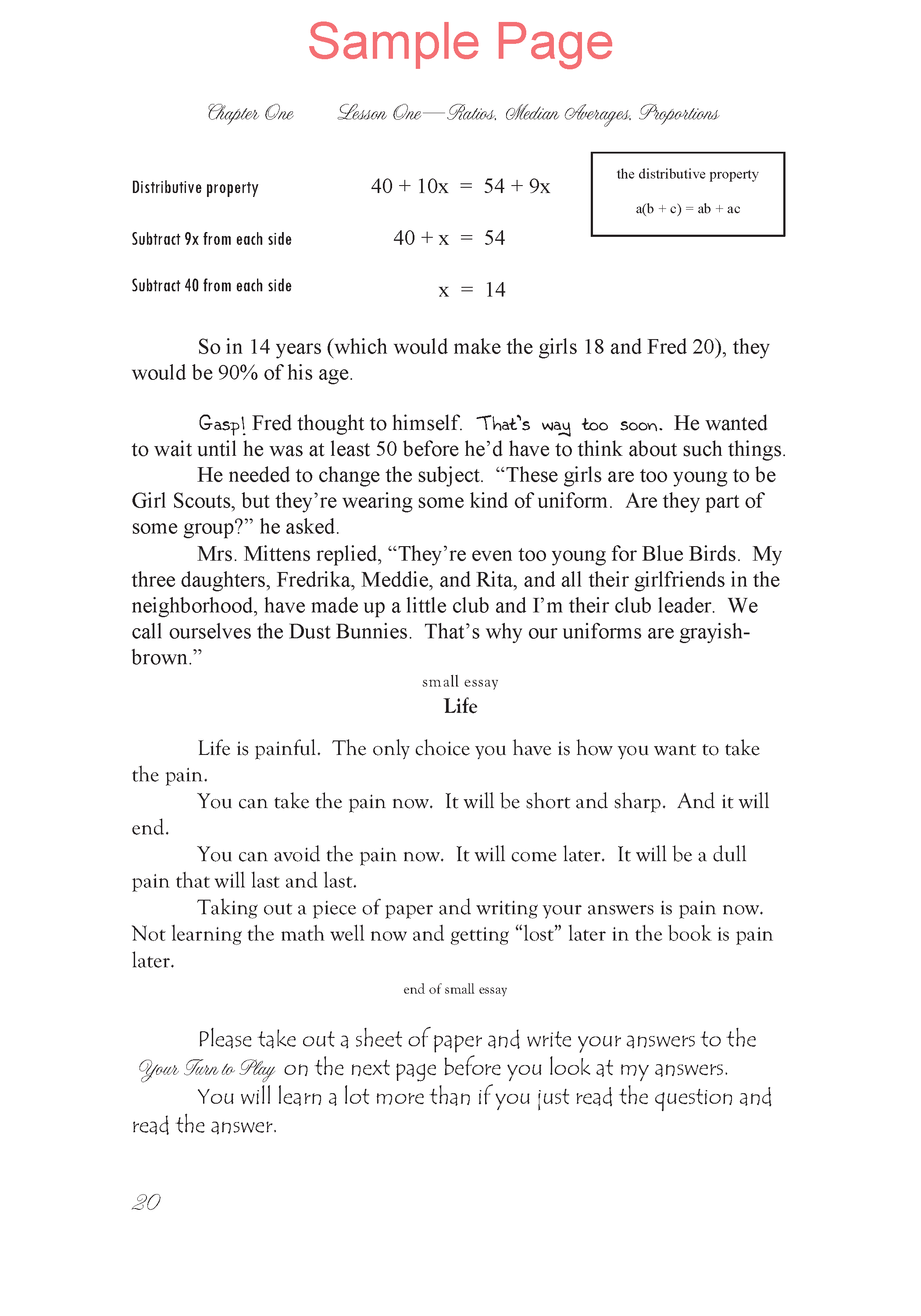 Life of Fred: Advanced Algebra Expanded Edition