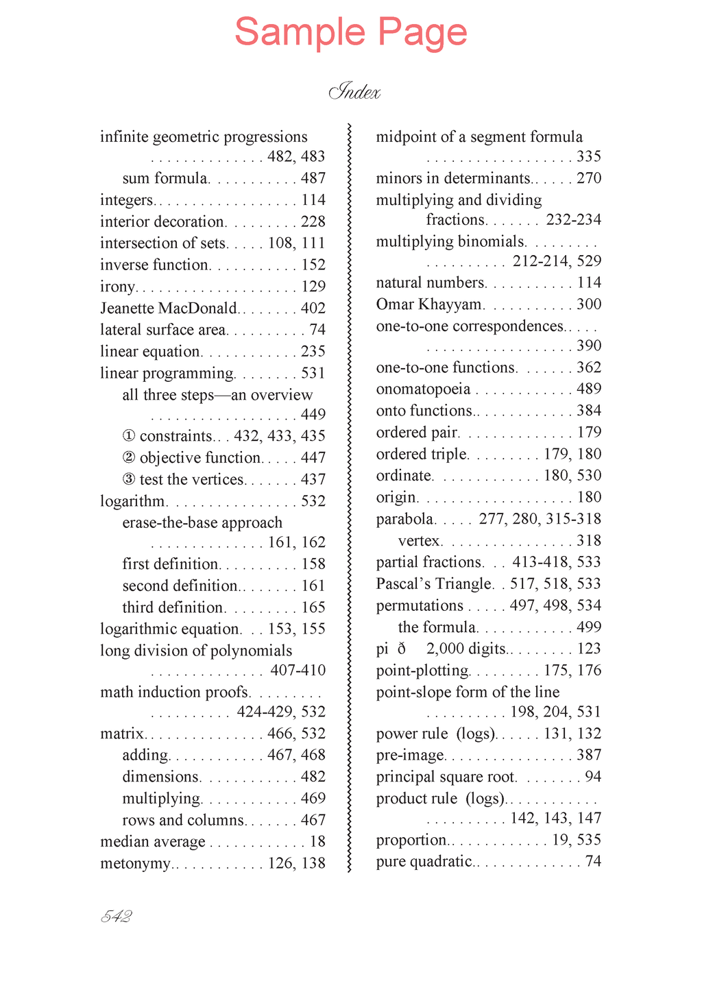 Life of Fred: Advanced Algebra Expanded Edition