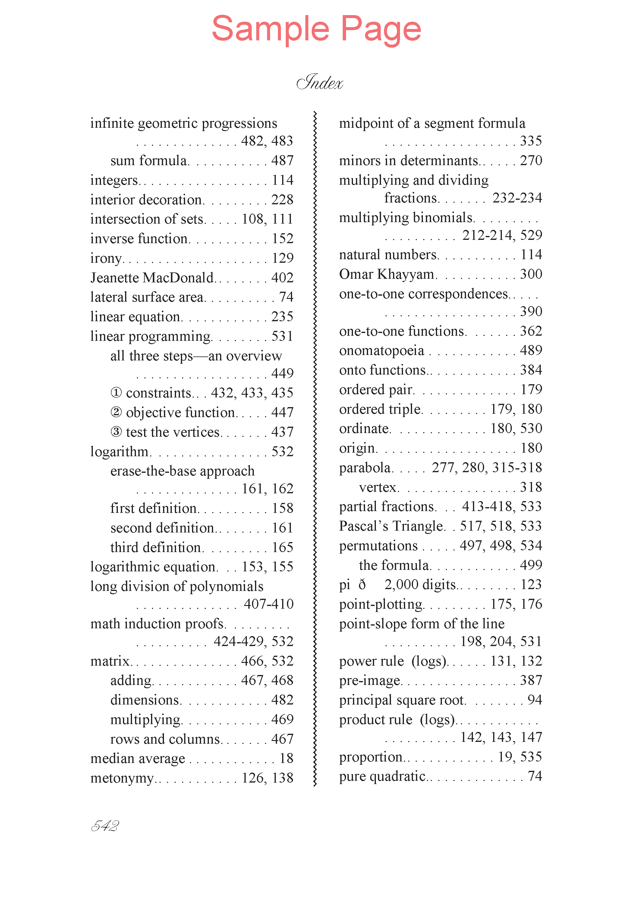Life of Fred: Advanced Algebra Expanded Edition