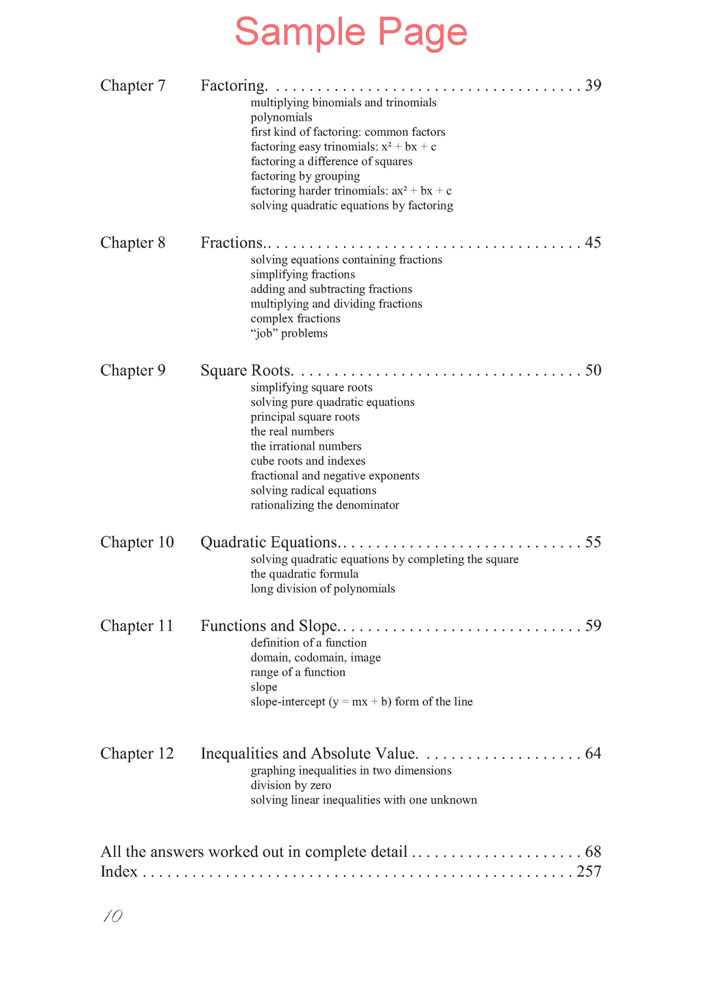 Zillions of Practice Problems: Beginning Algebra