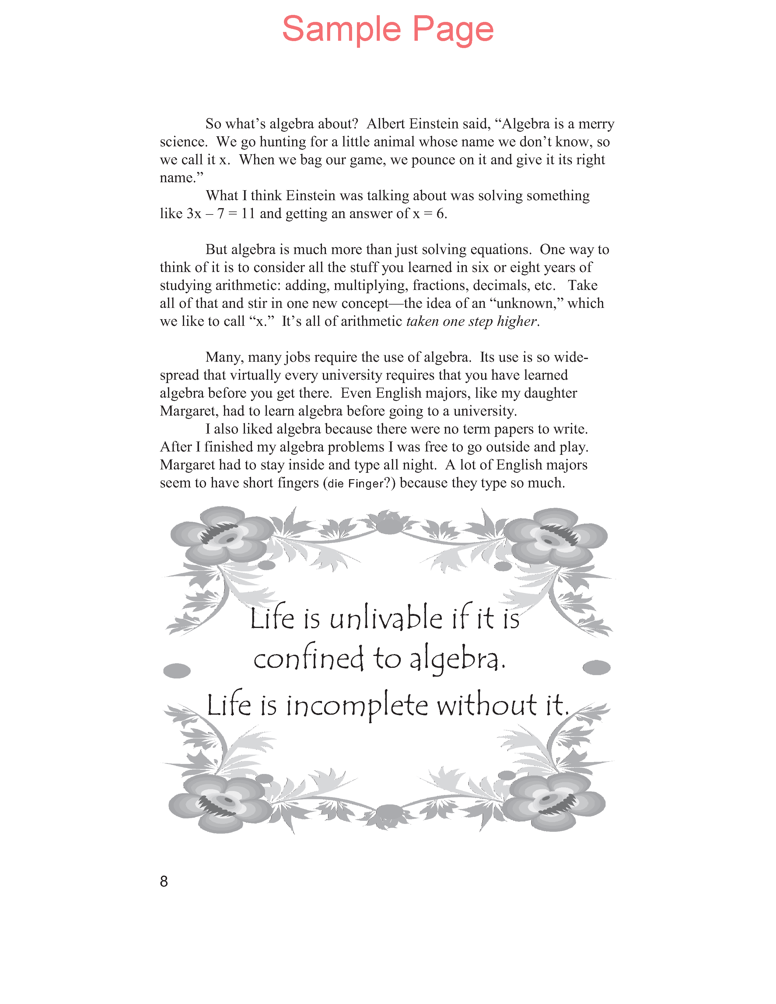 Life of Fred: Beginning Algebra Expanded Edition