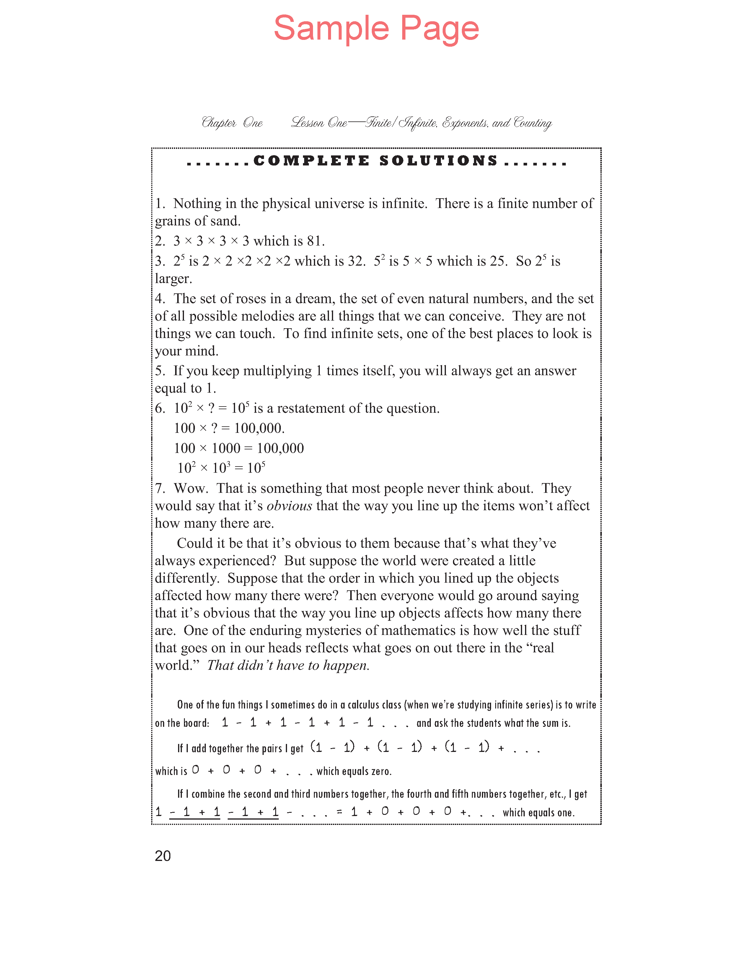 Life of Fred: Beginning Algebra Expanded Edition