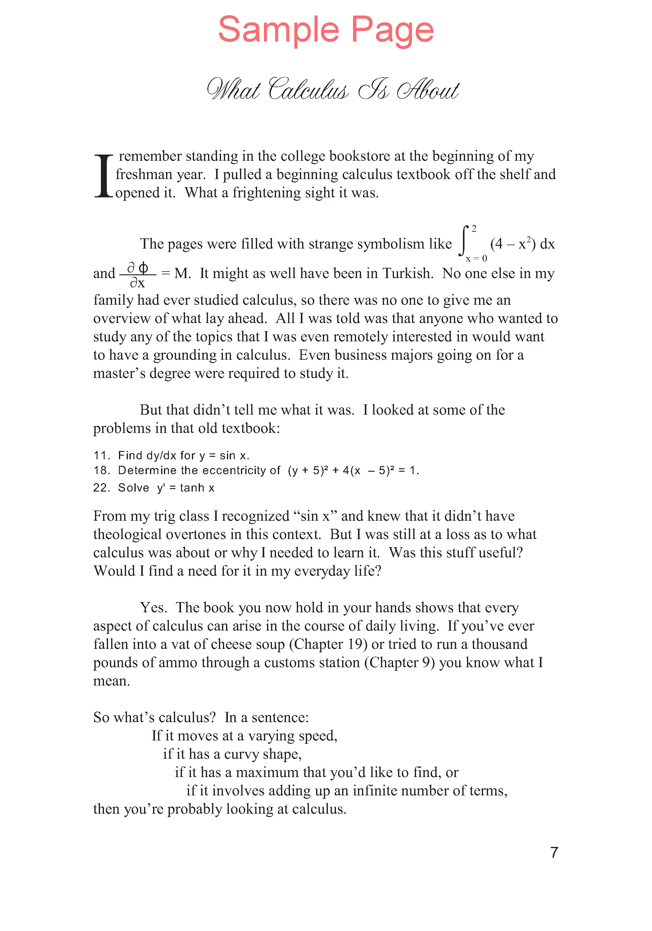 Life of Fred: Calculus Expanded Edition