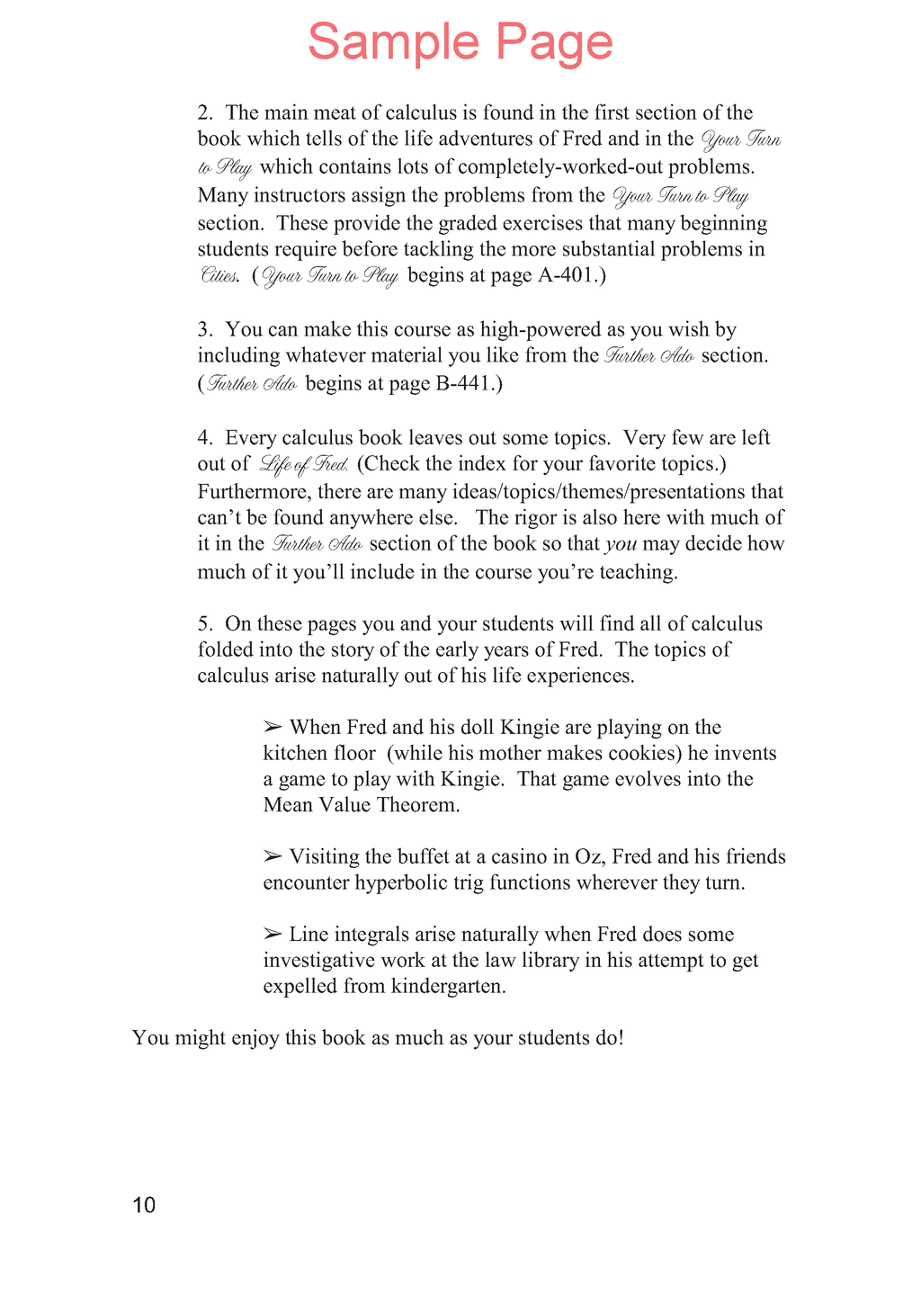 Life of Fred: Calculus Expanded Edition
