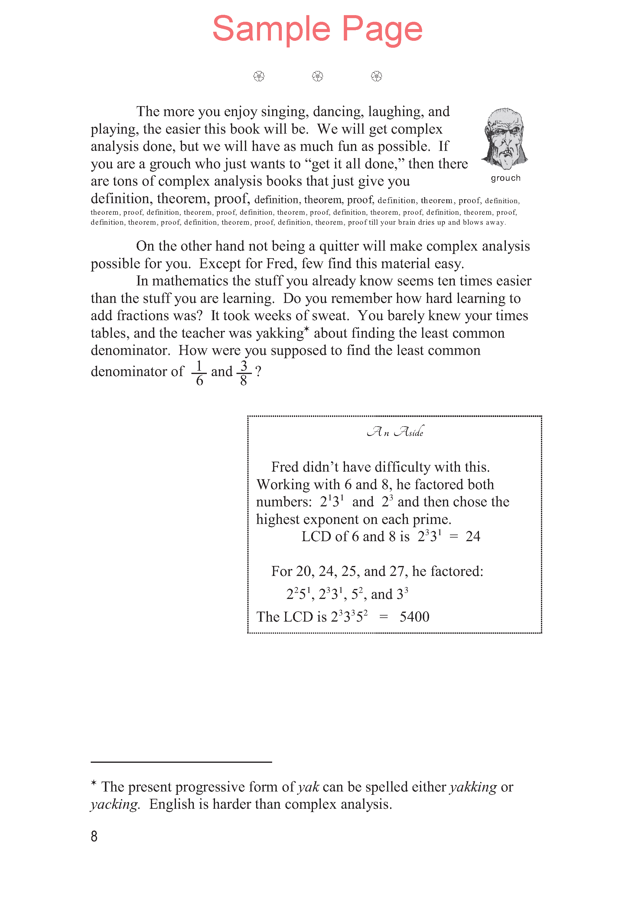 Life of Fred: Complex Analysis