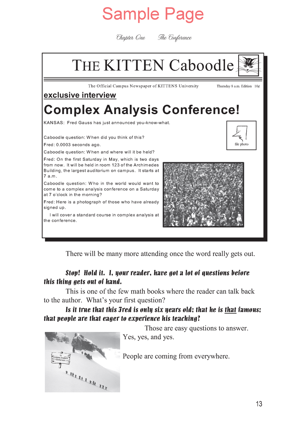 Life of Fred: Complex Analysis