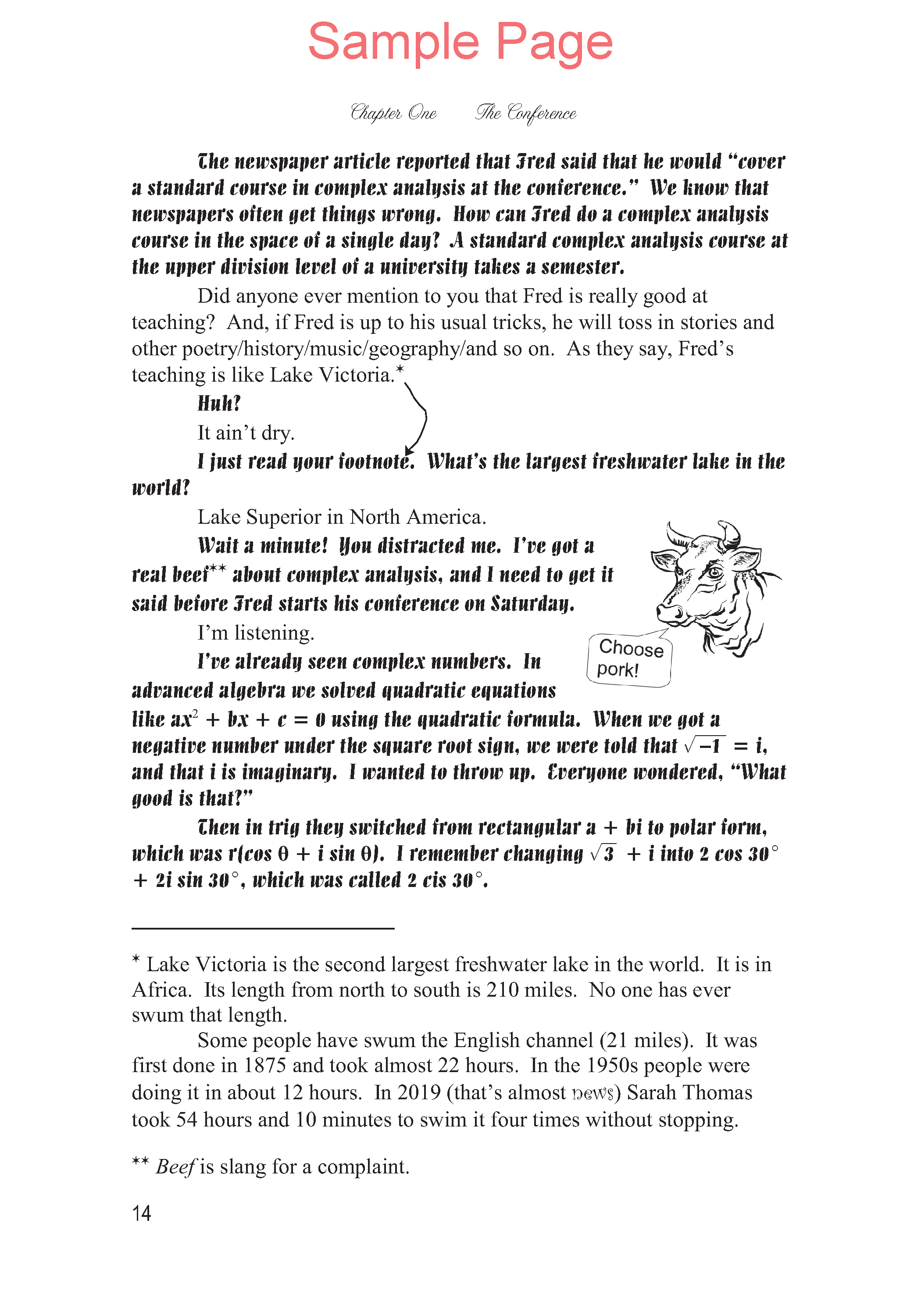 Life of Fred: Complex Analysis