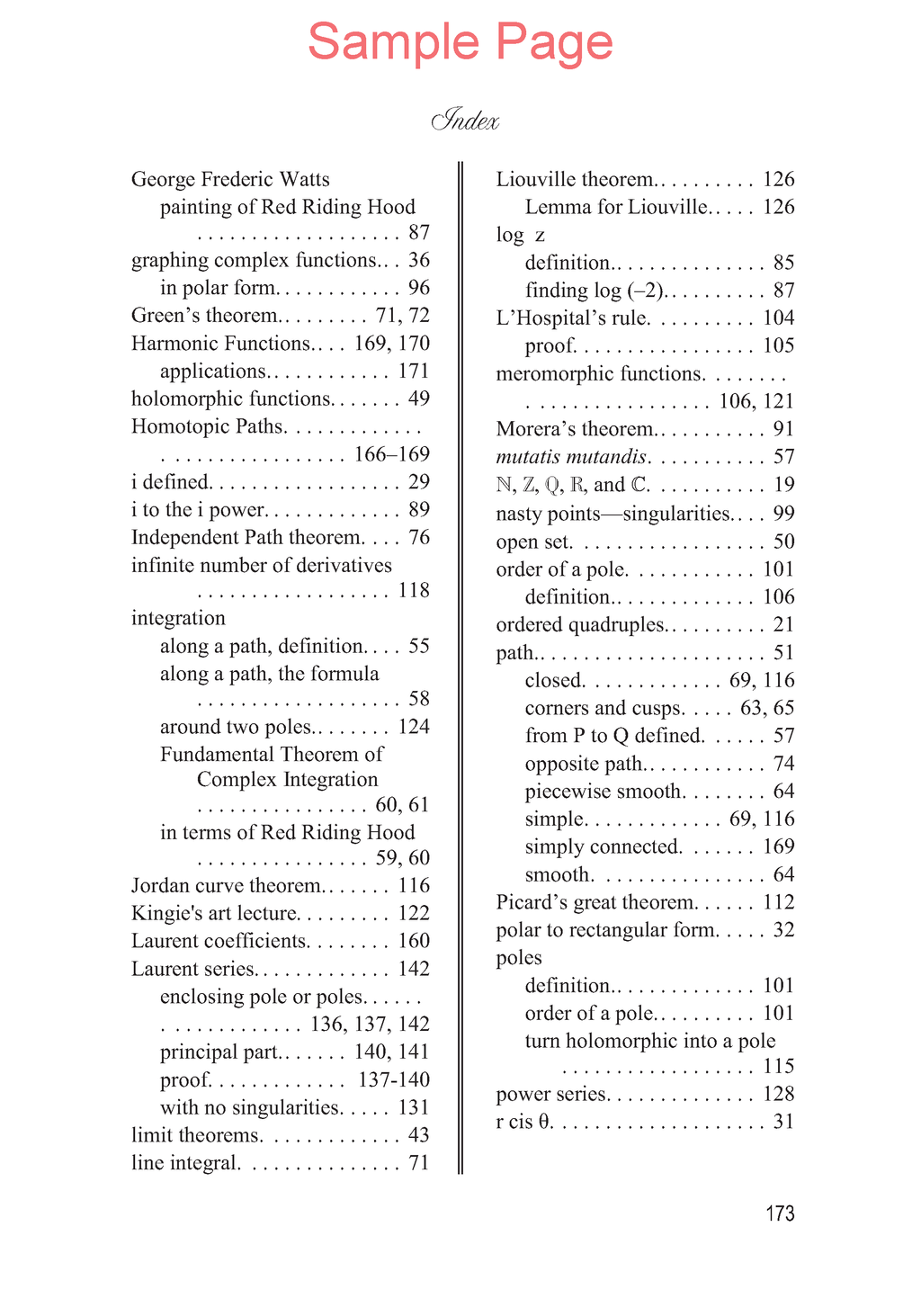 Life of Fred: Complex Analysis