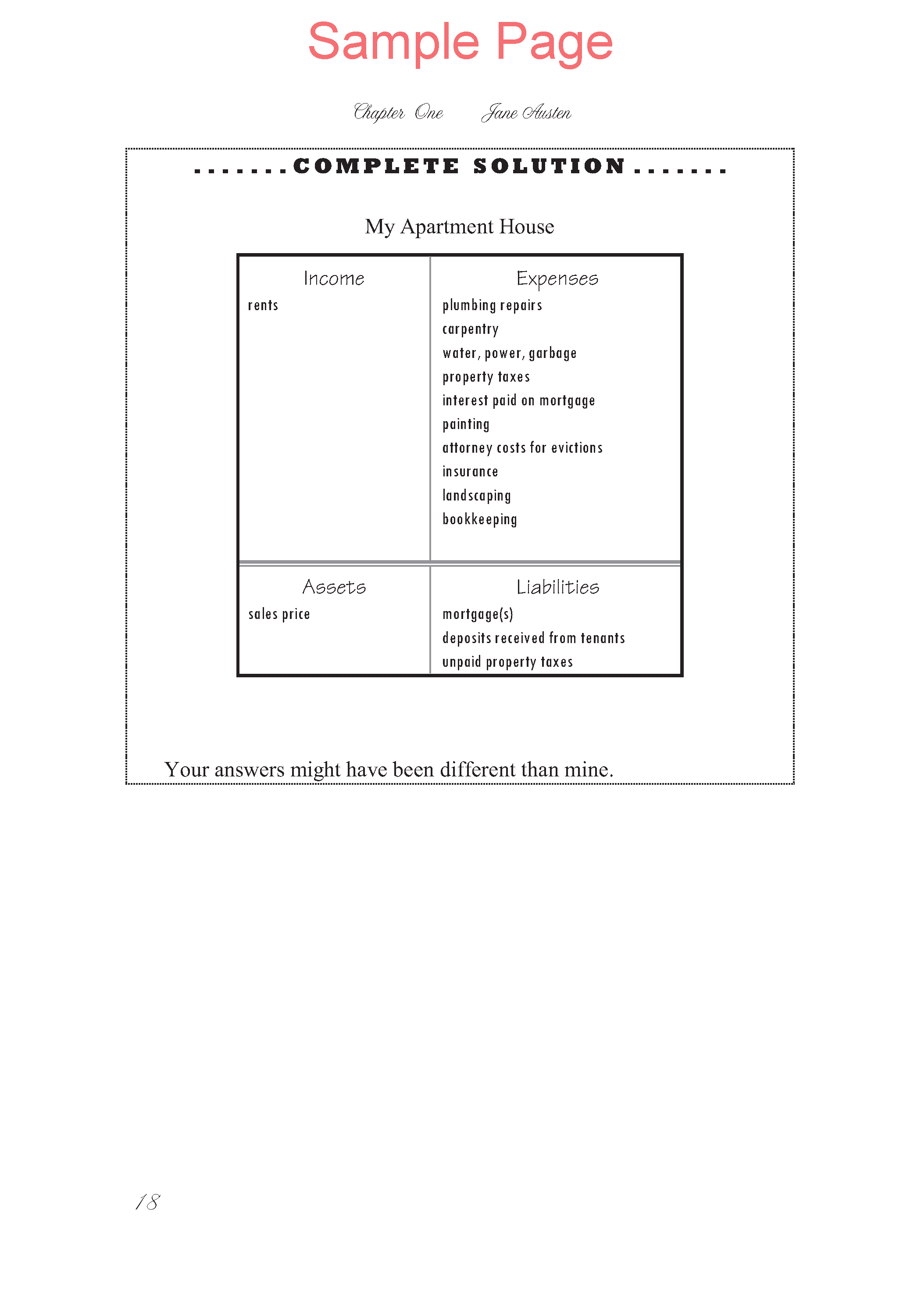Life of Fred: Financial Choices