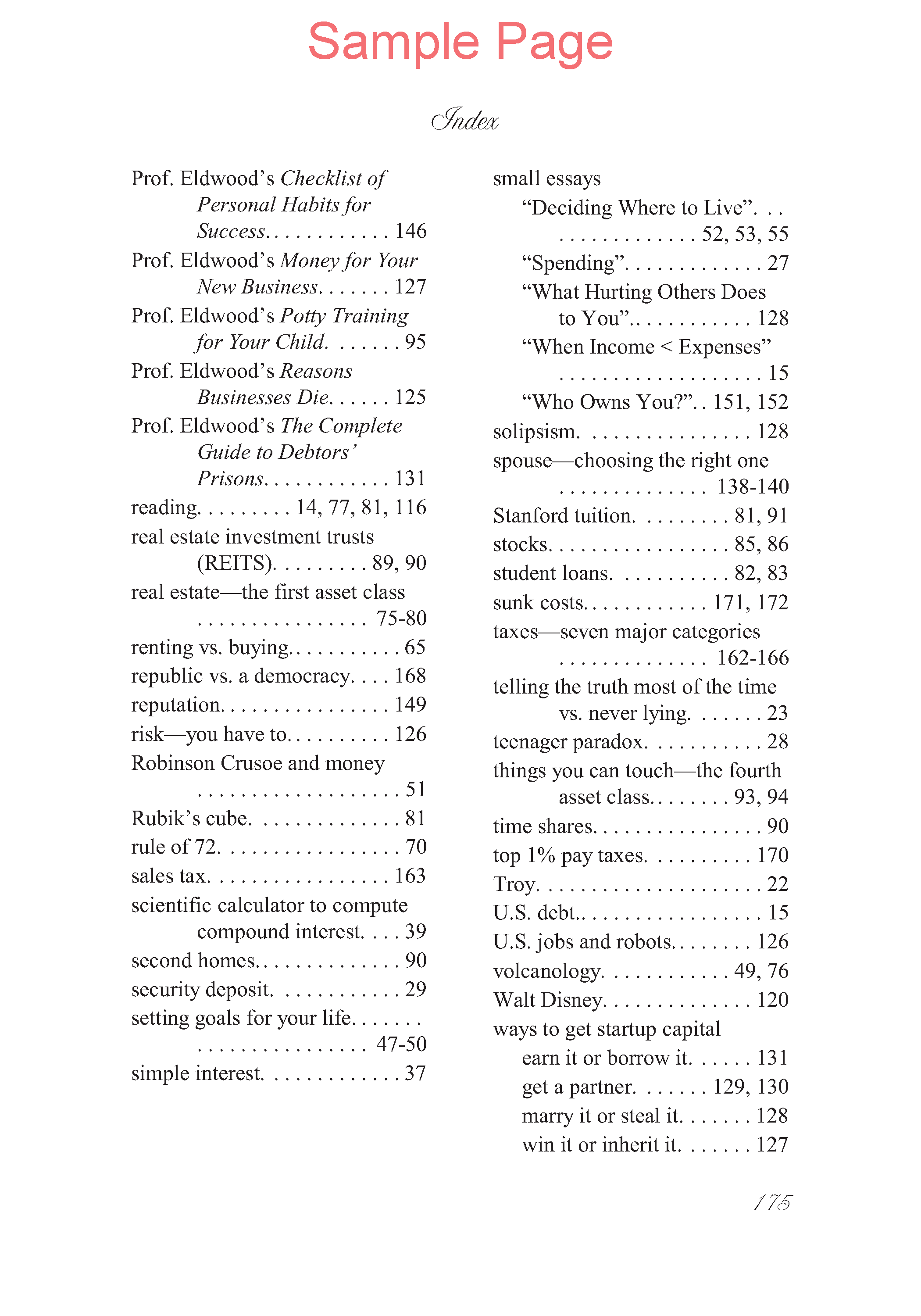 Life of Fred: Financial Choices
