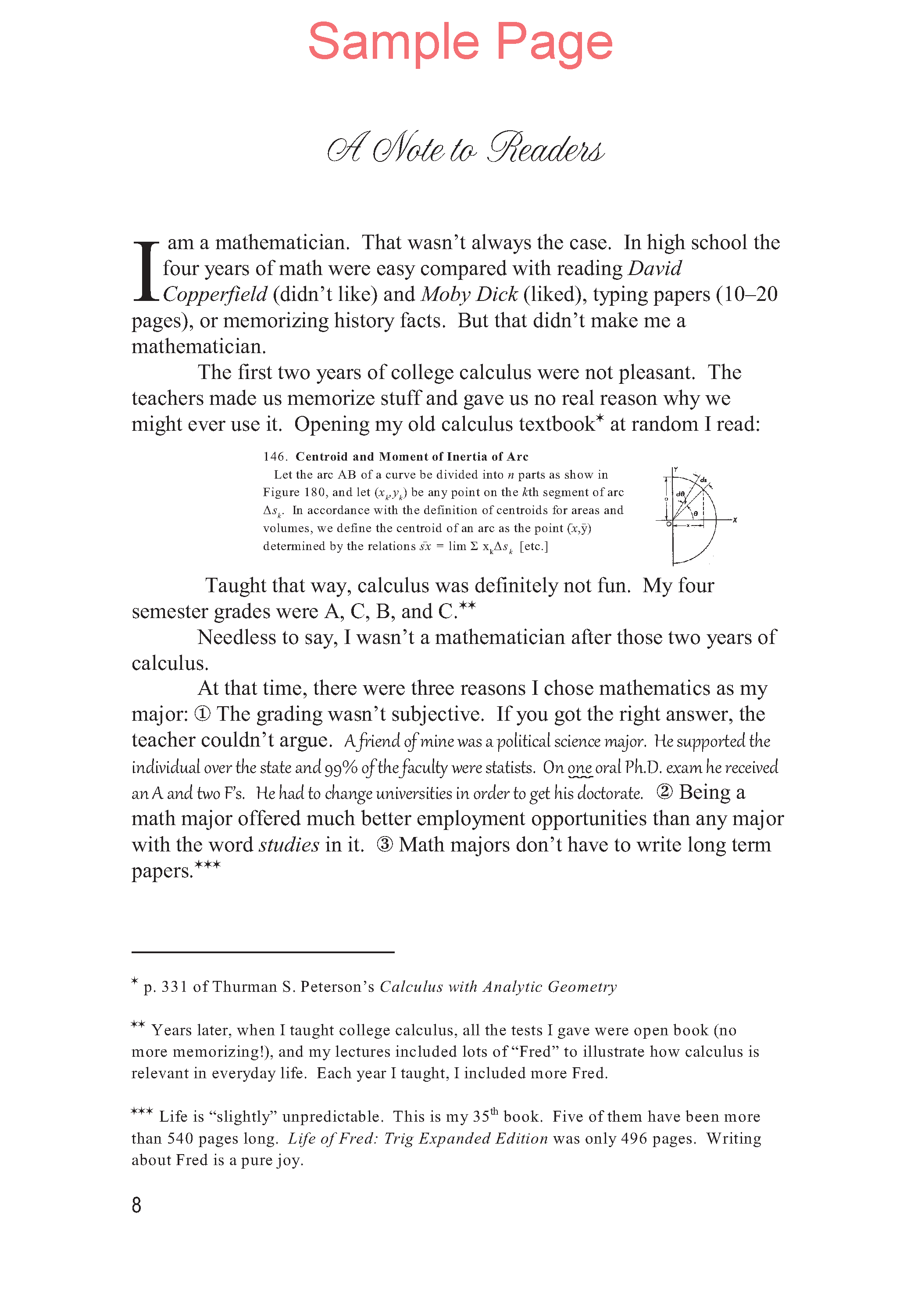 Life of Fred: Five Days of Upper Division Math