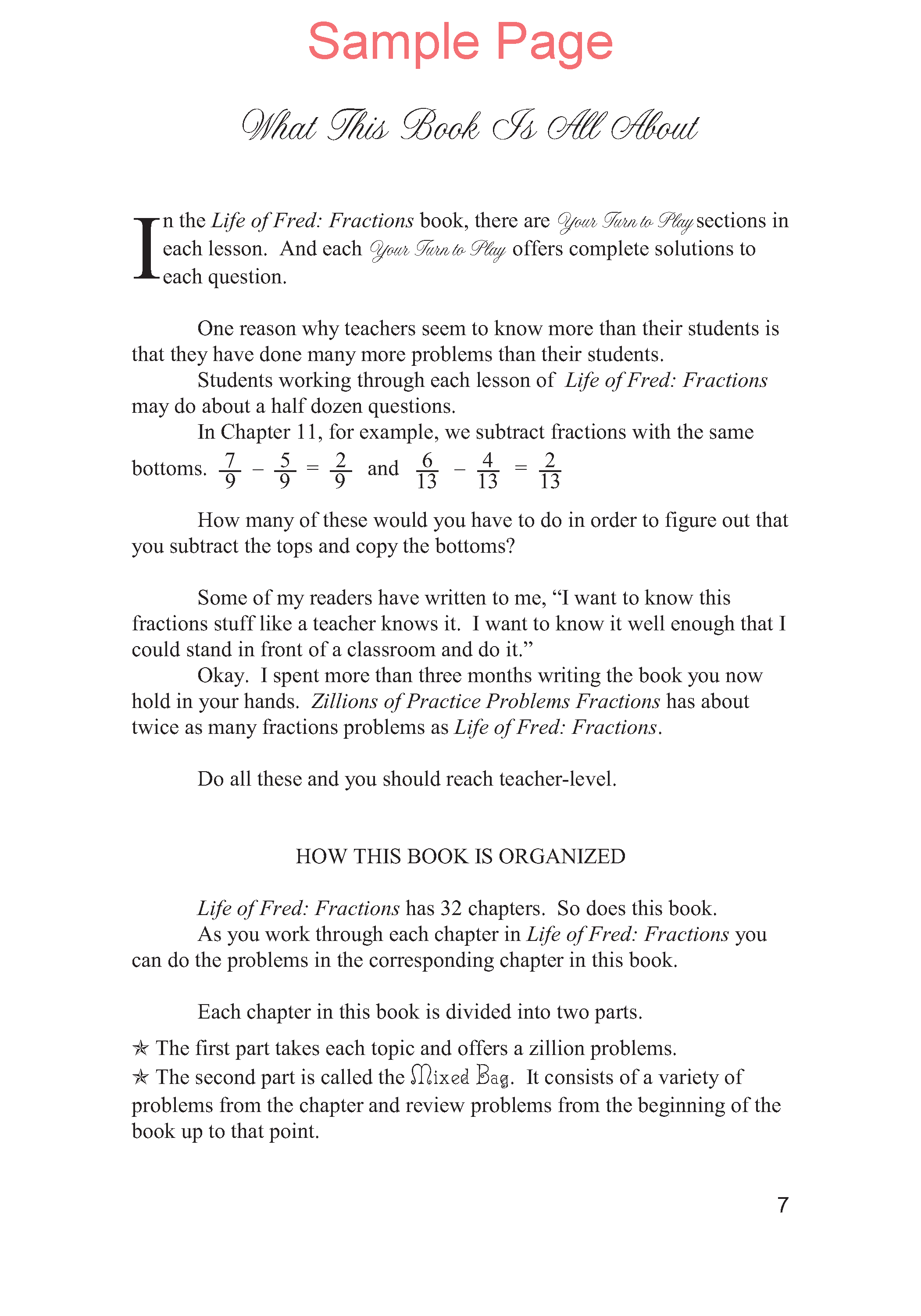 Zillions of Practice Problems: Fractions
