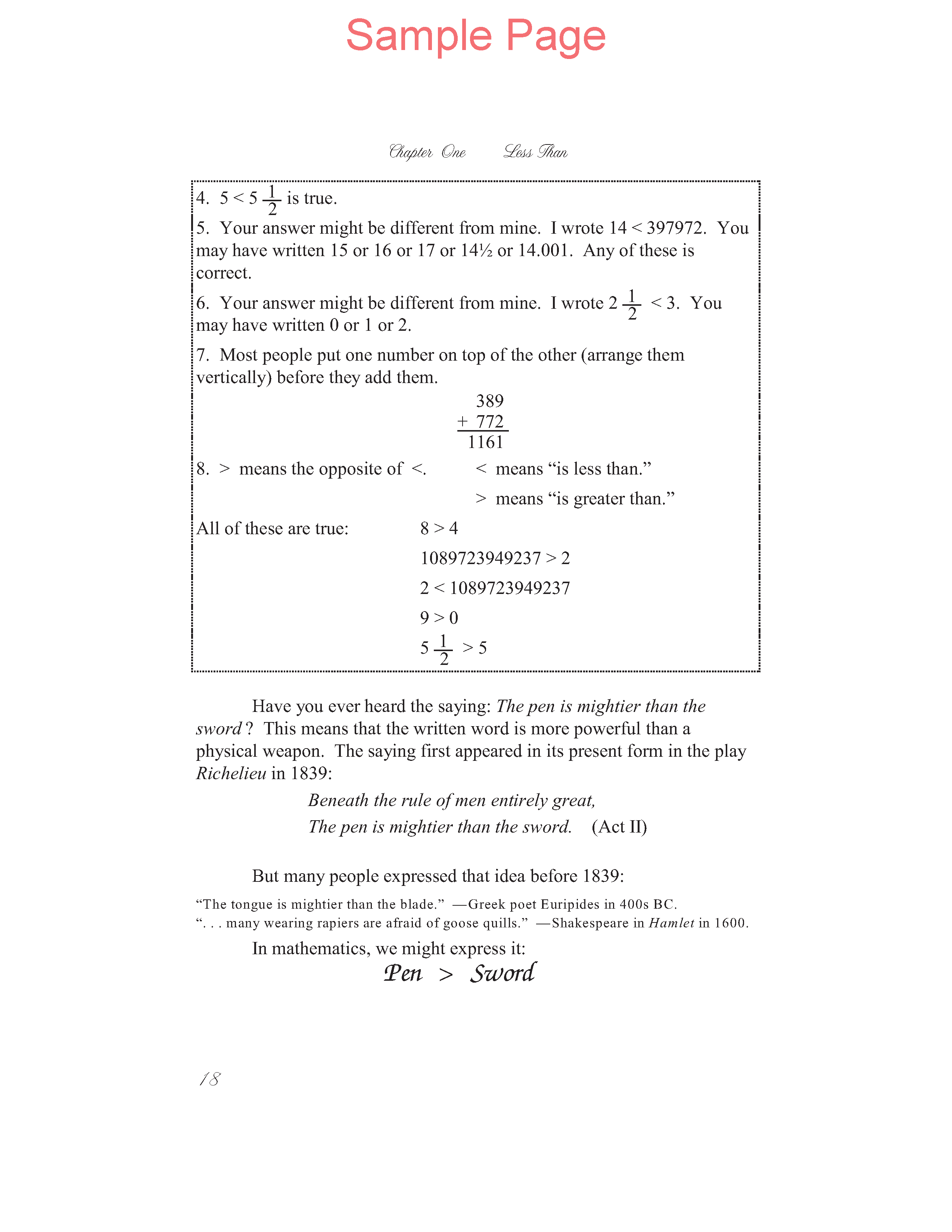 Life of Fred: Fractions