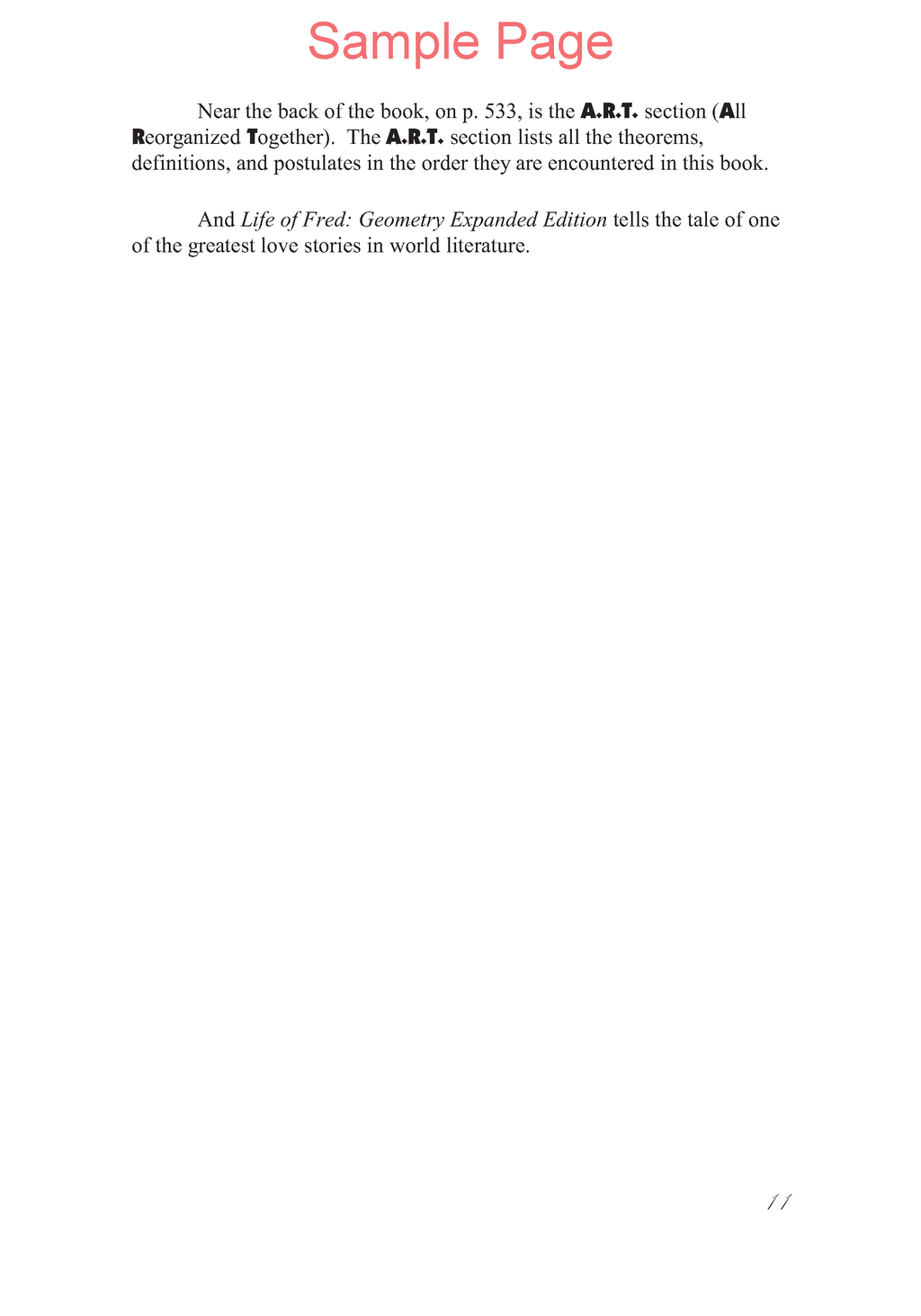 Life of Fred: Geometry Expanded Edition