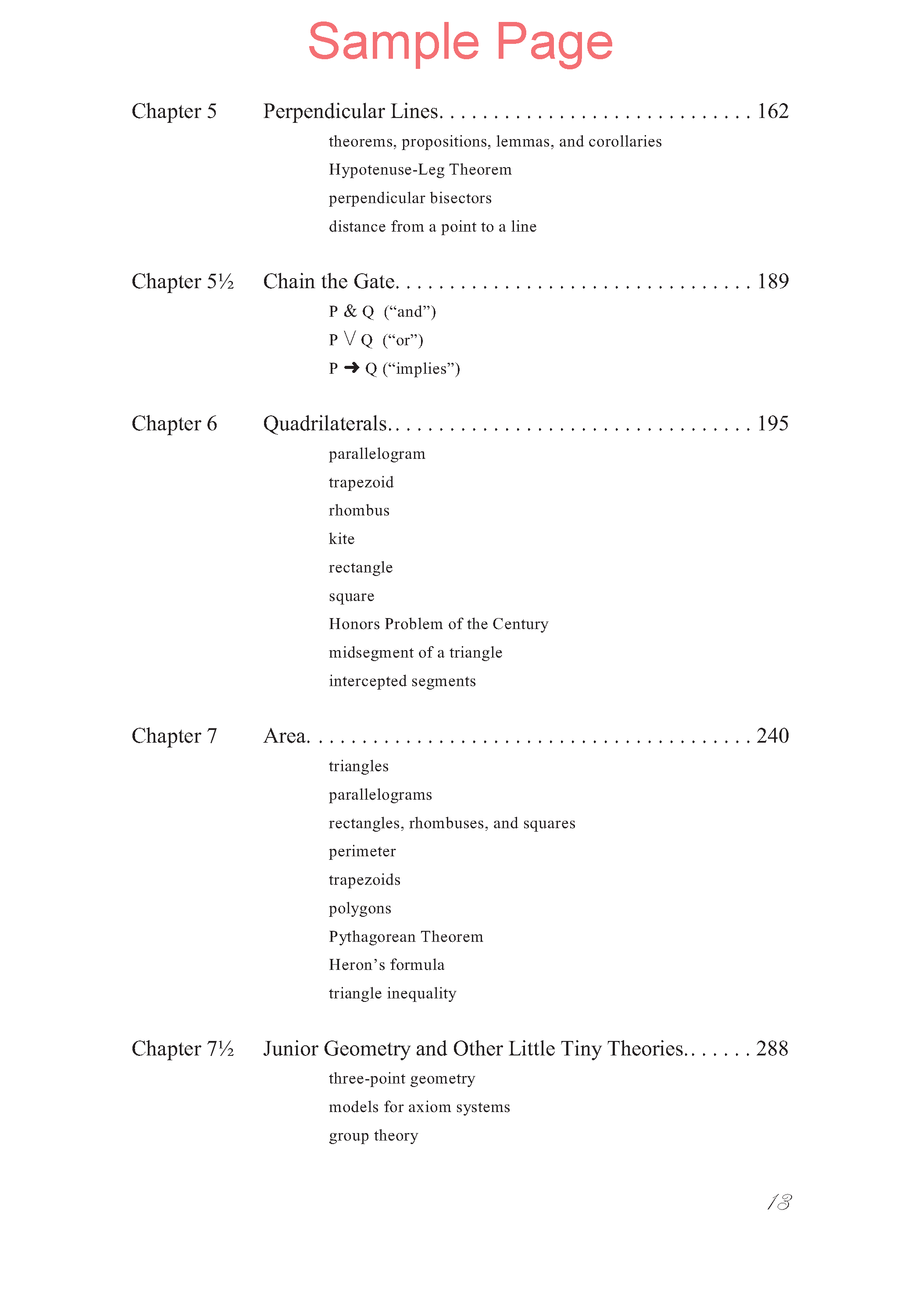 Life of Fred: Geometry Expanded Edition