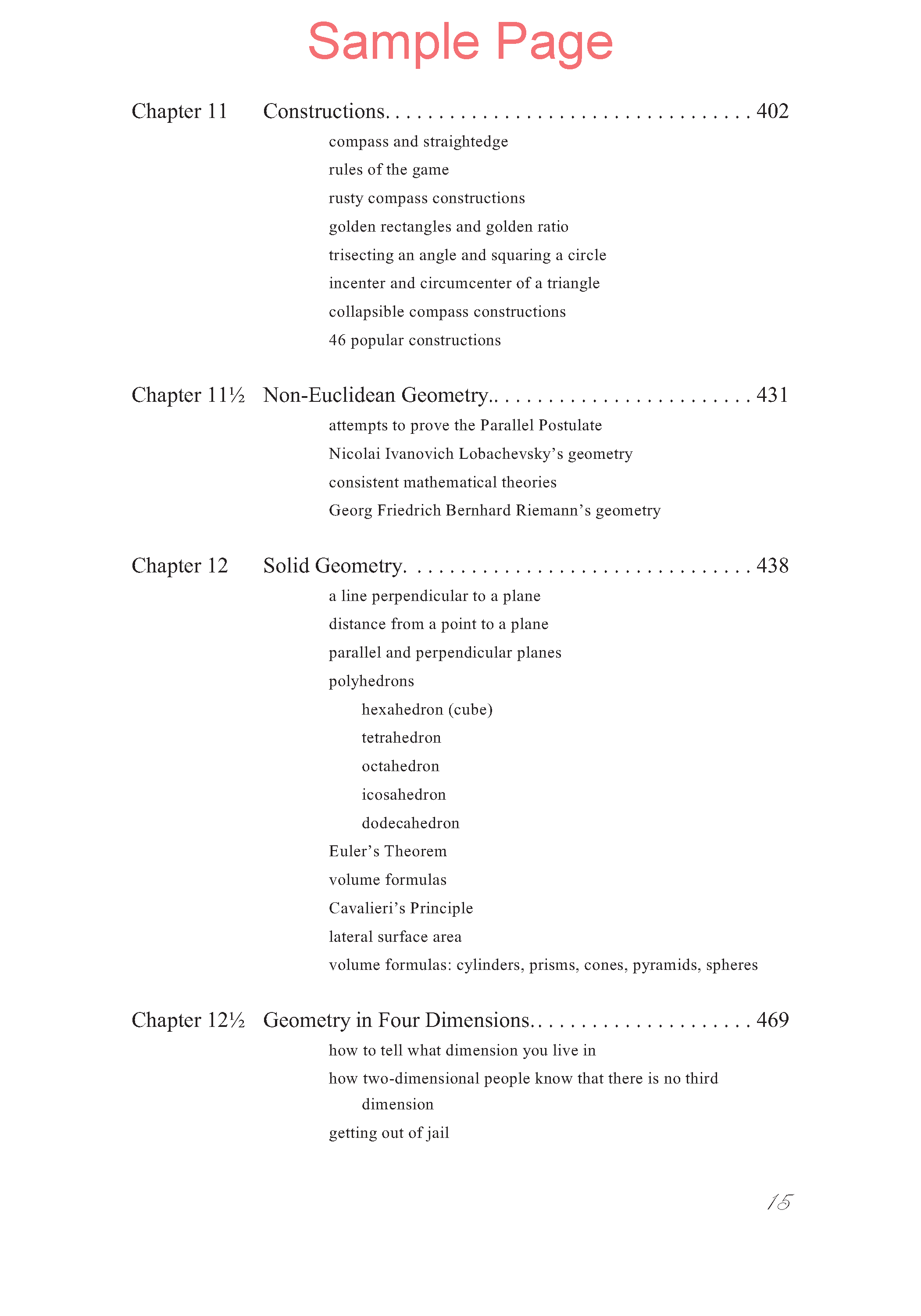 Life of Fred: Geometry Expanded Edition