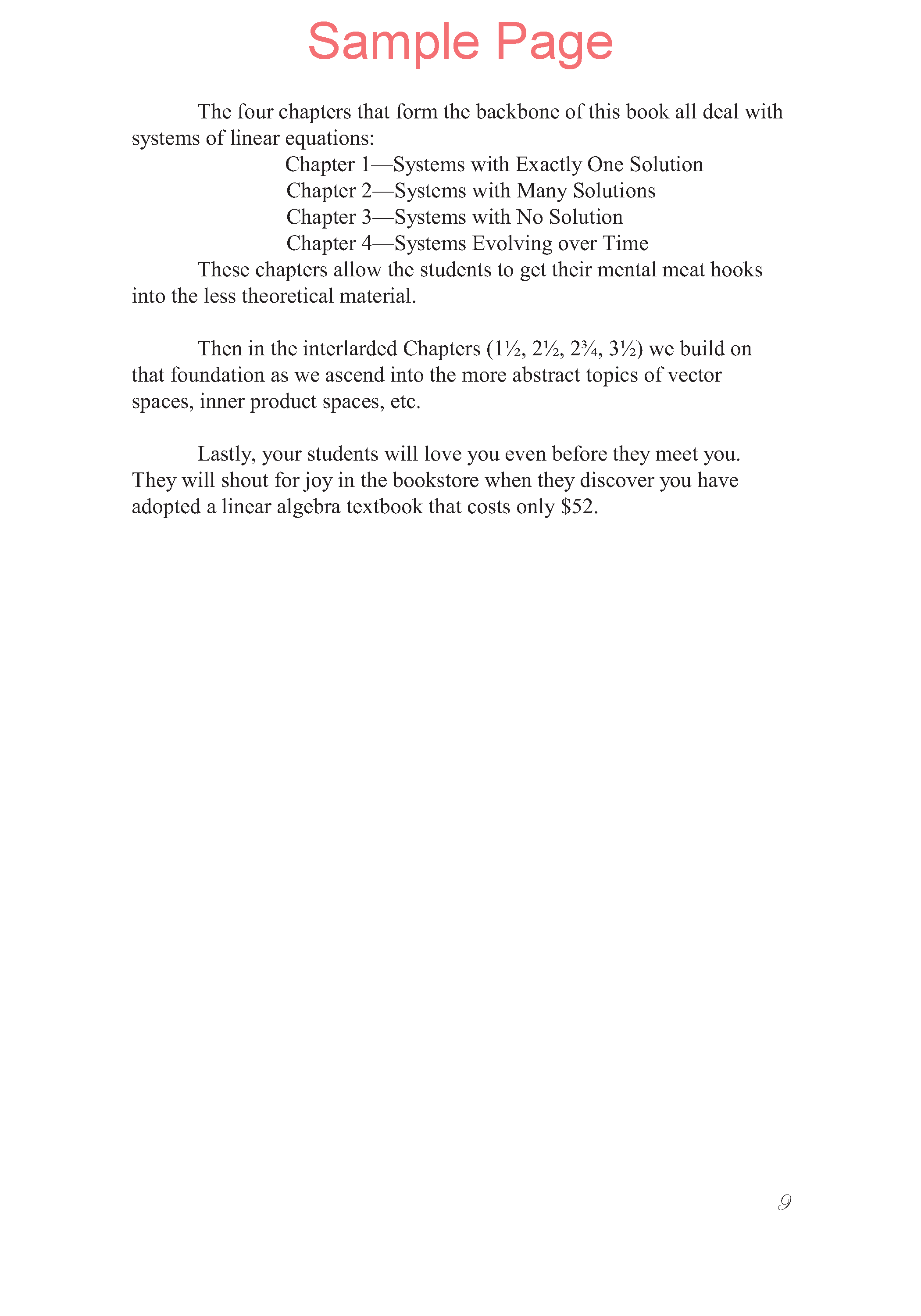 Life of Fred: Linear Algebra Expanded Edition