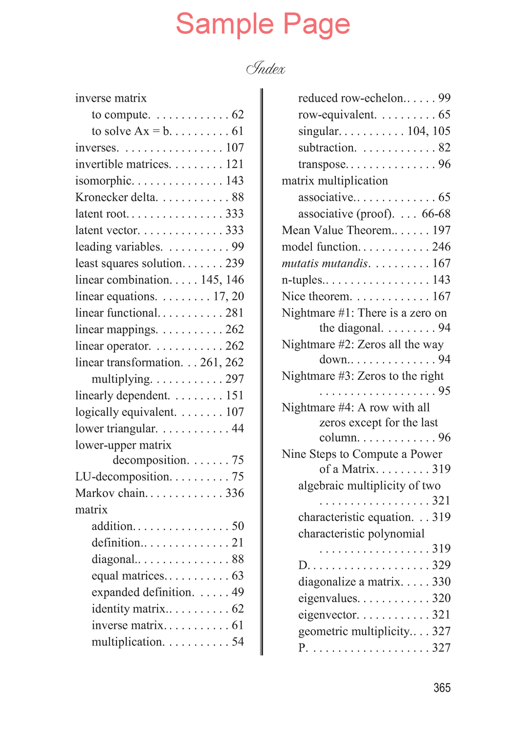 Life of Fred: Linear Algebra Expanded Edition
