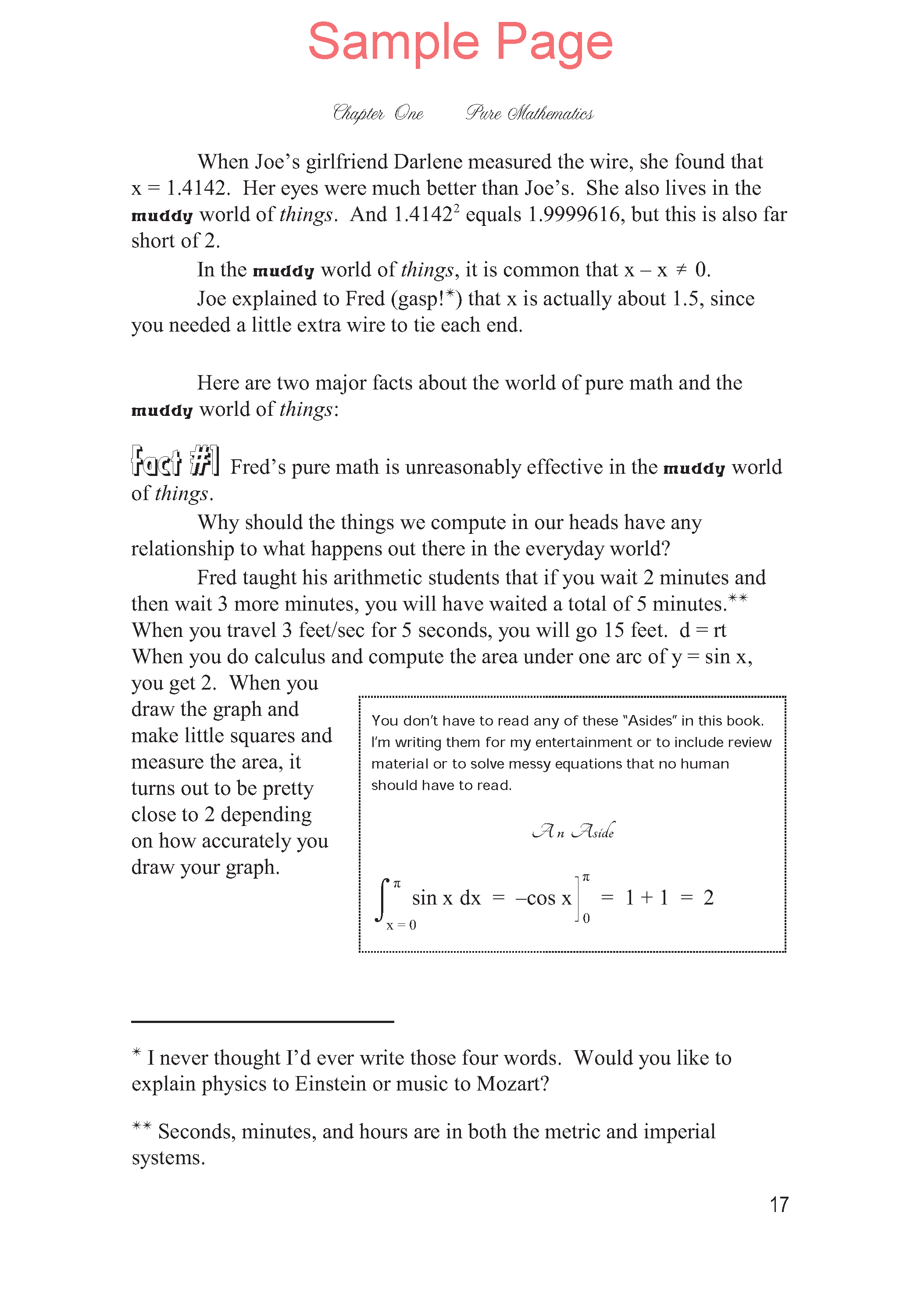 Life of Fred: Numerical Analysis