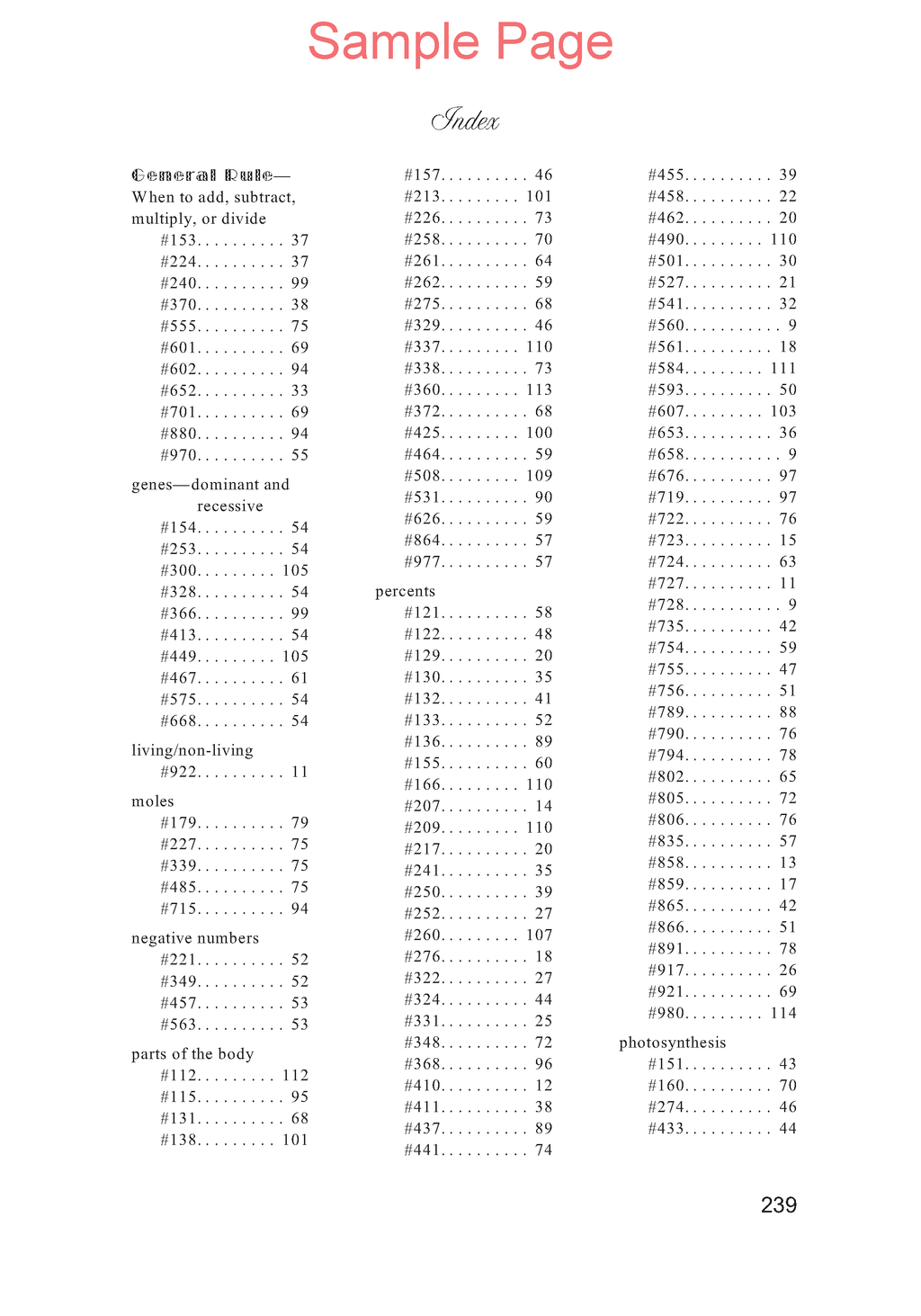 Zillions of Practice Problems: Pre-Algebra 1 with Biology