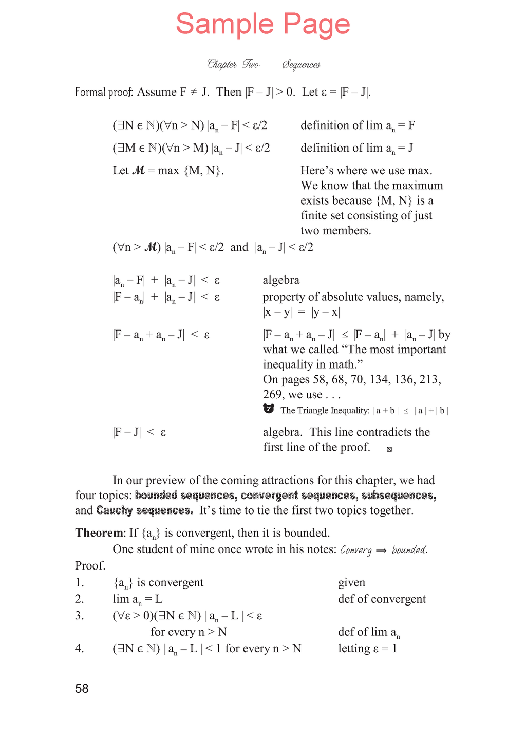 Life of Fred: Real Analysis