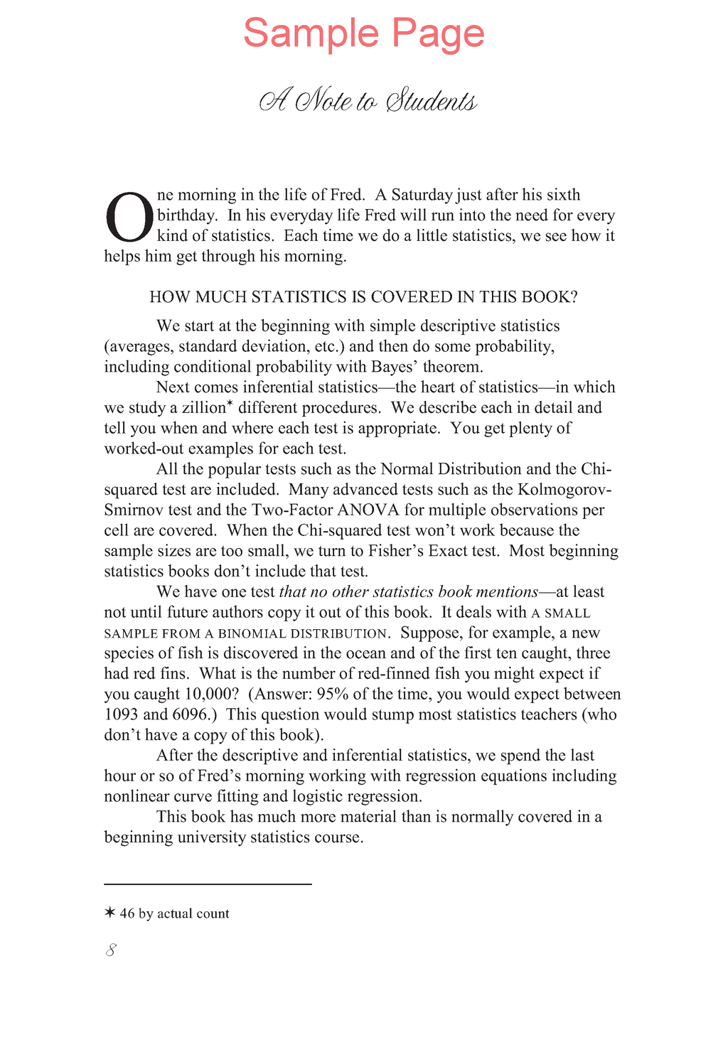 Life of Fred: Statistics Expanded Edition