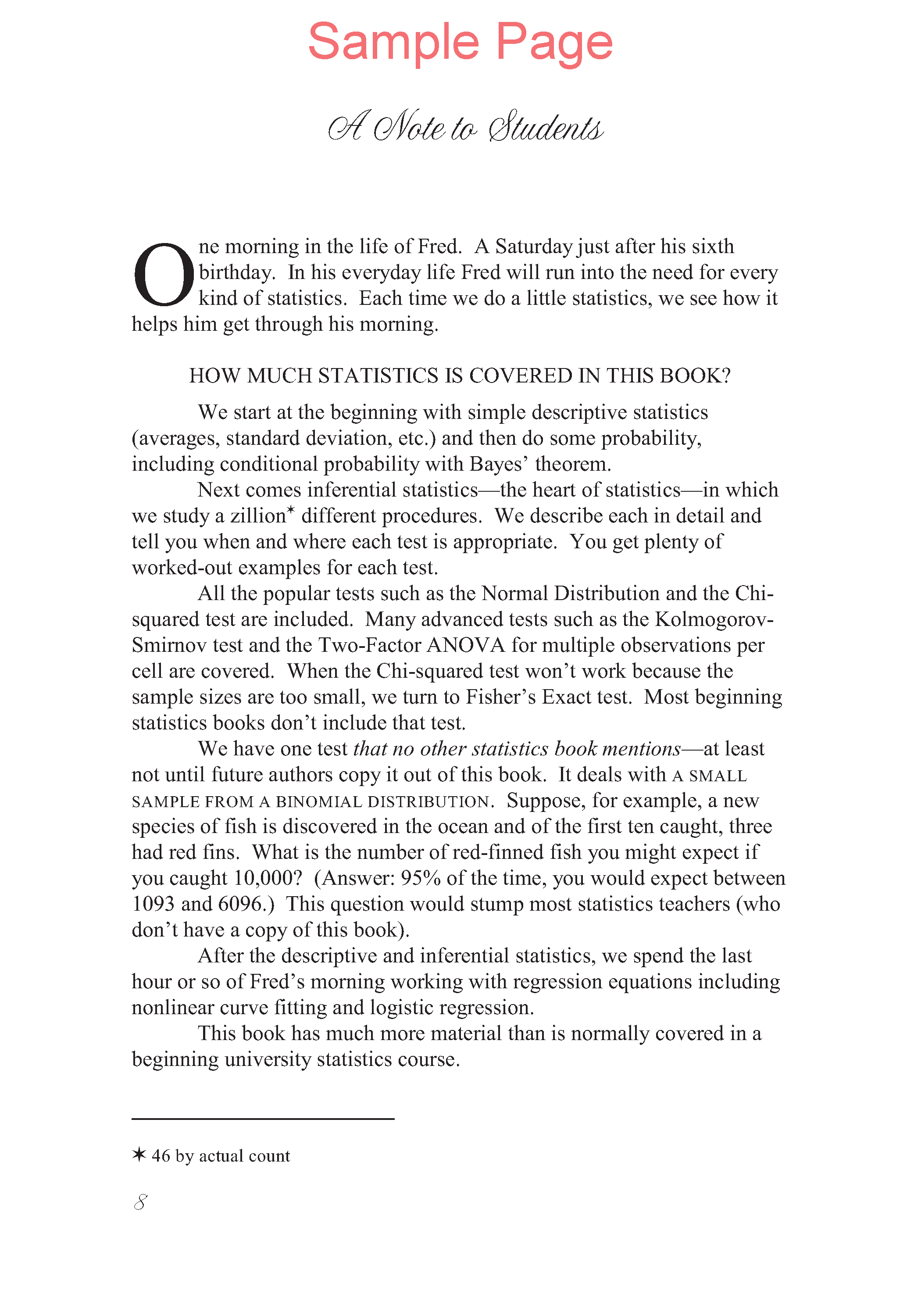 Life of Fred: Statistics Expanded Edition
