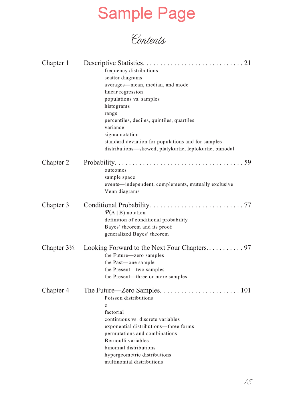 Life of Fred: Statistics Expanded Edition