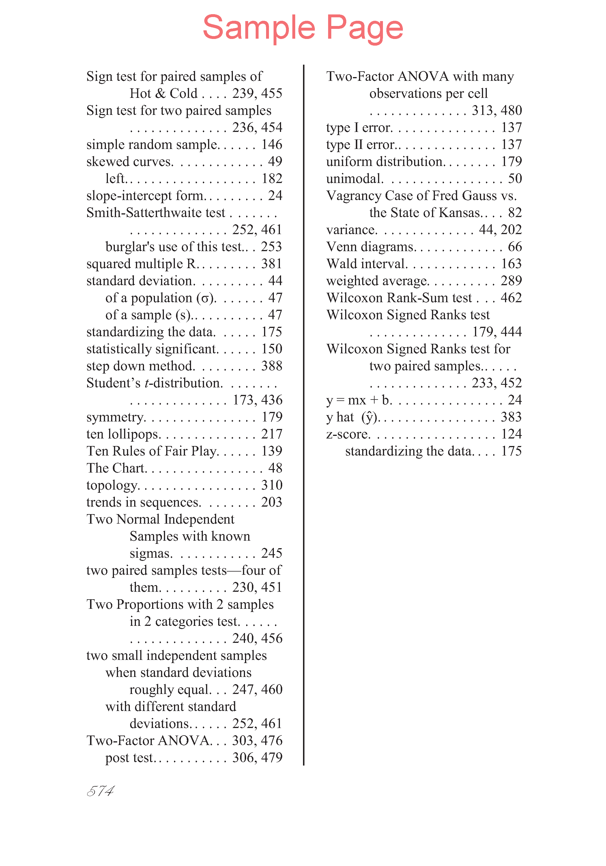 Life of Fred: Statistics Expanded Edition
