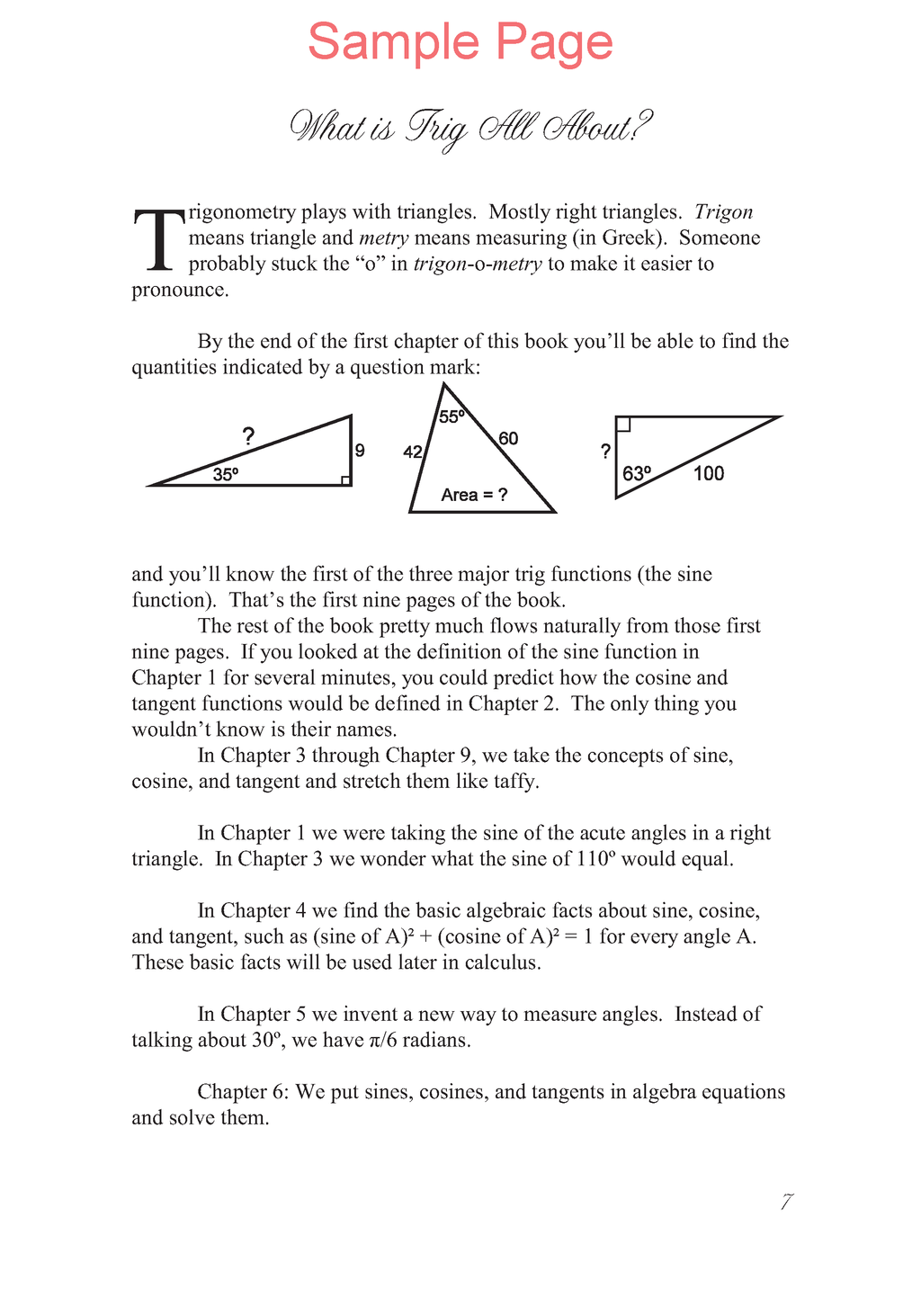 Life of Fred: Trigonometry Expanded Edition