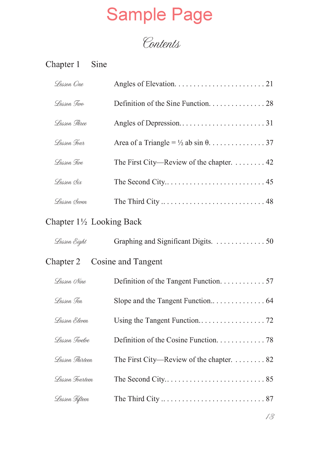 Life of Fred: Trigonometry Expanded Edition