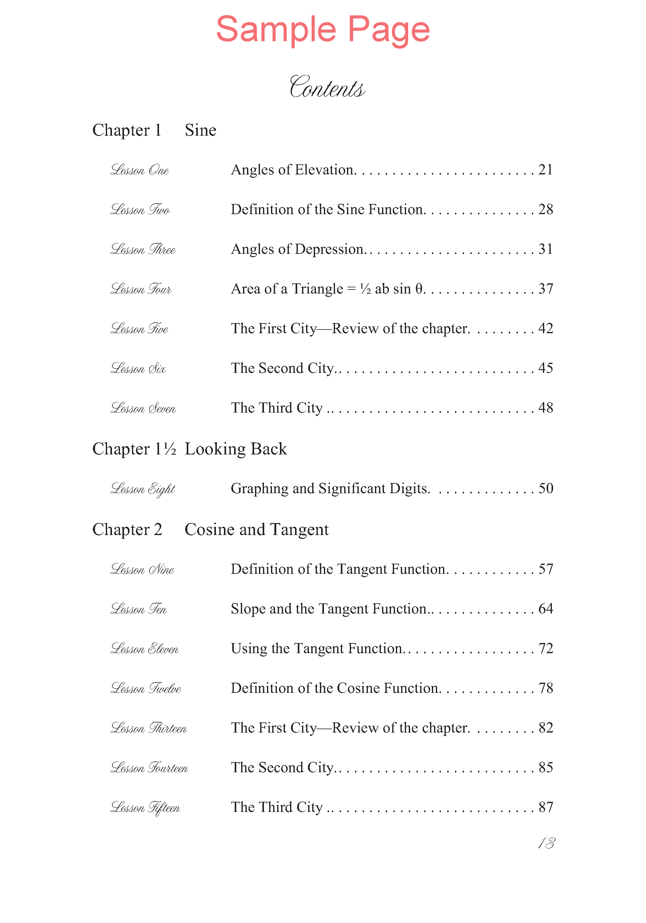 Life of Fred: Trigonometry Expanded Edition