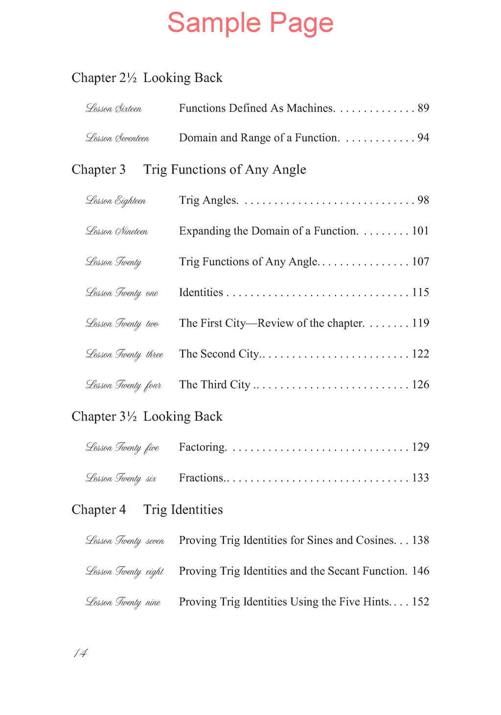 Life of Fred: Trigonometry Expanded Edition