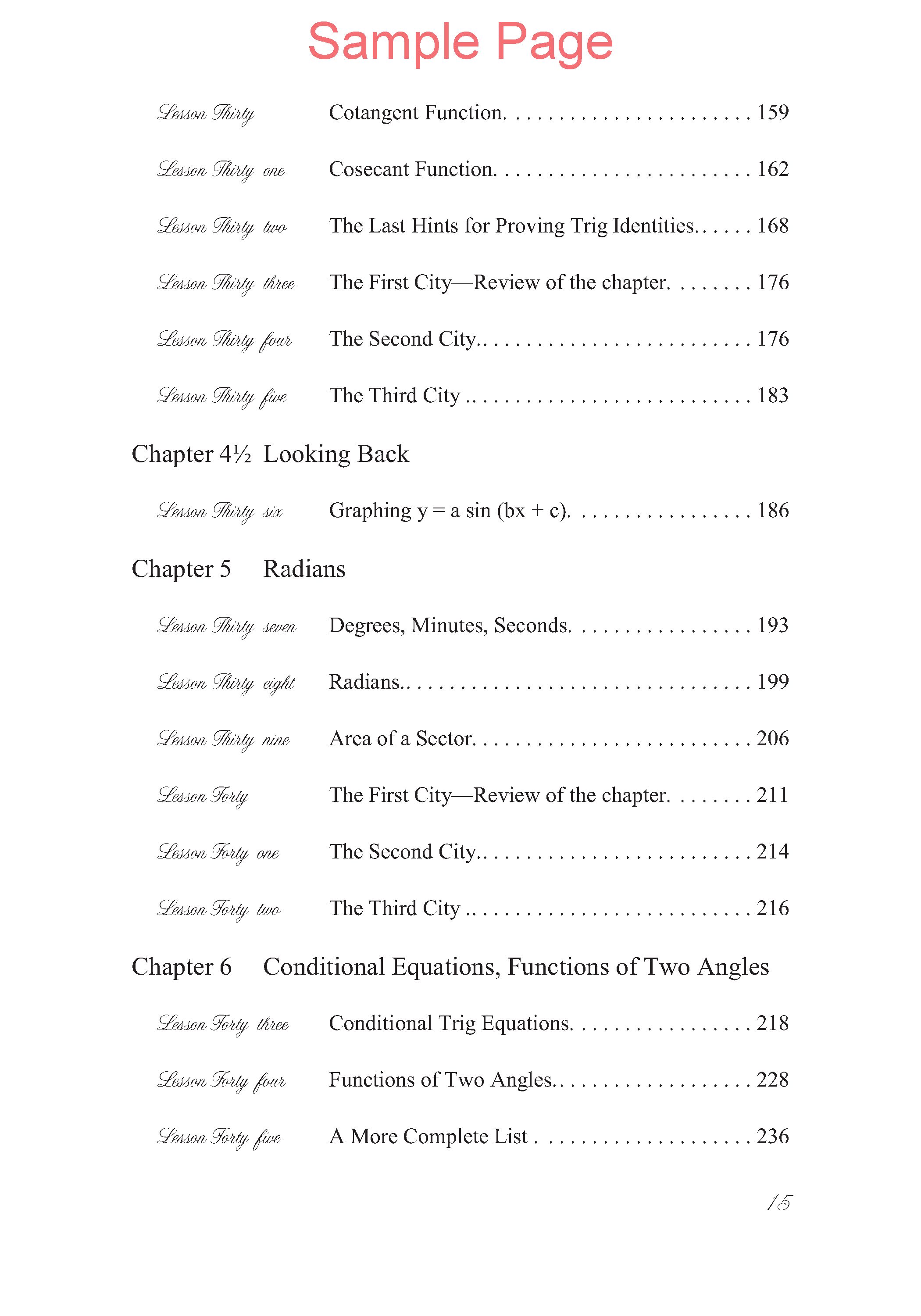 Life of Fred: Trigonometry Expanded Edition