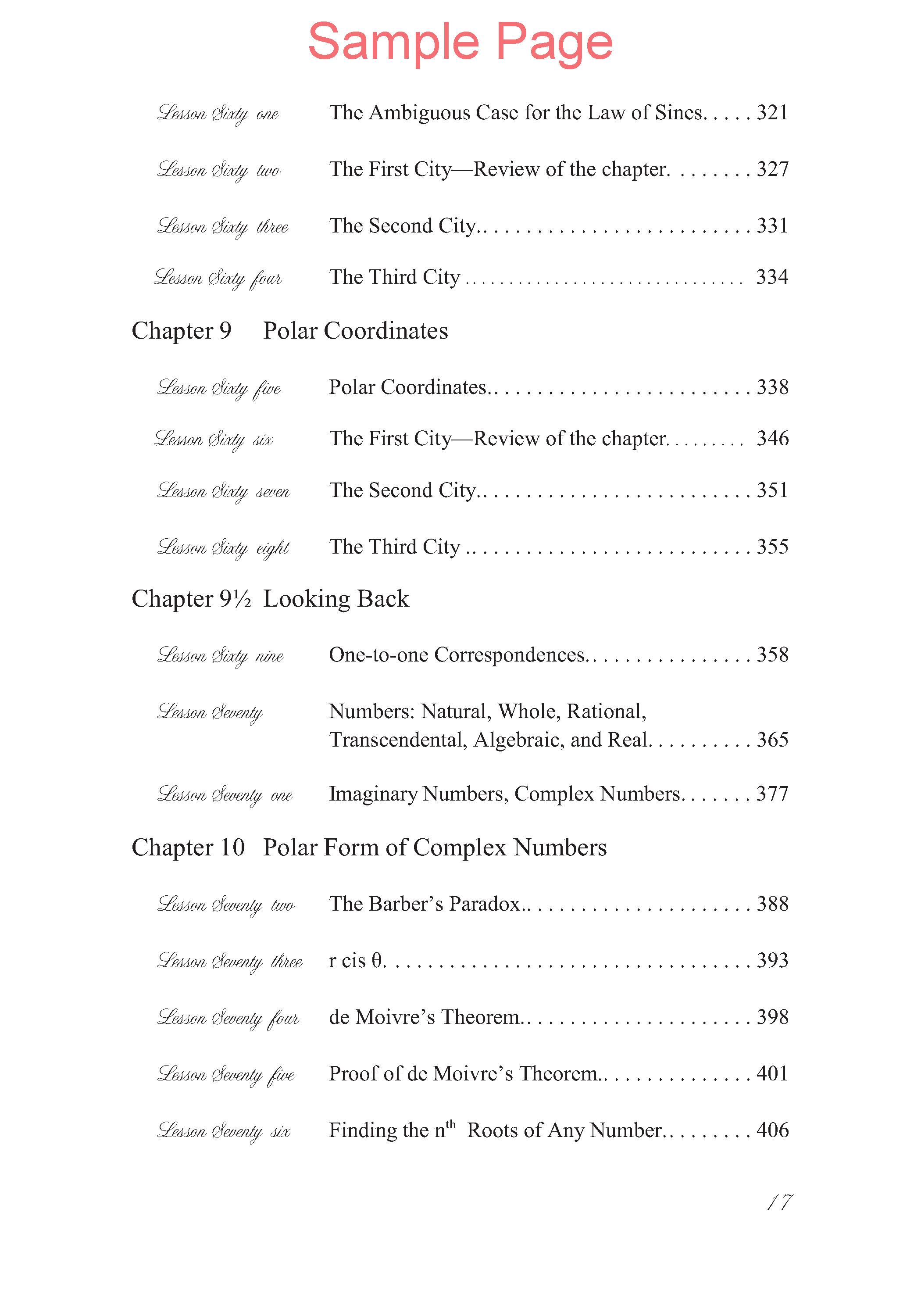 Life of Fred: Trigonometry Expanded Edition