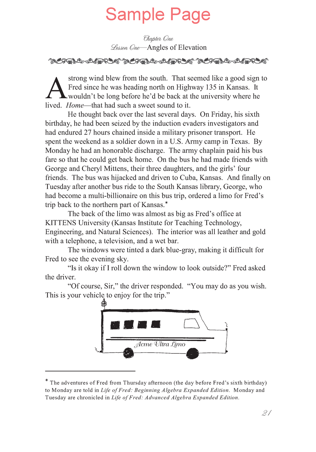Life of Fred: Trigonometry Expanded Edition