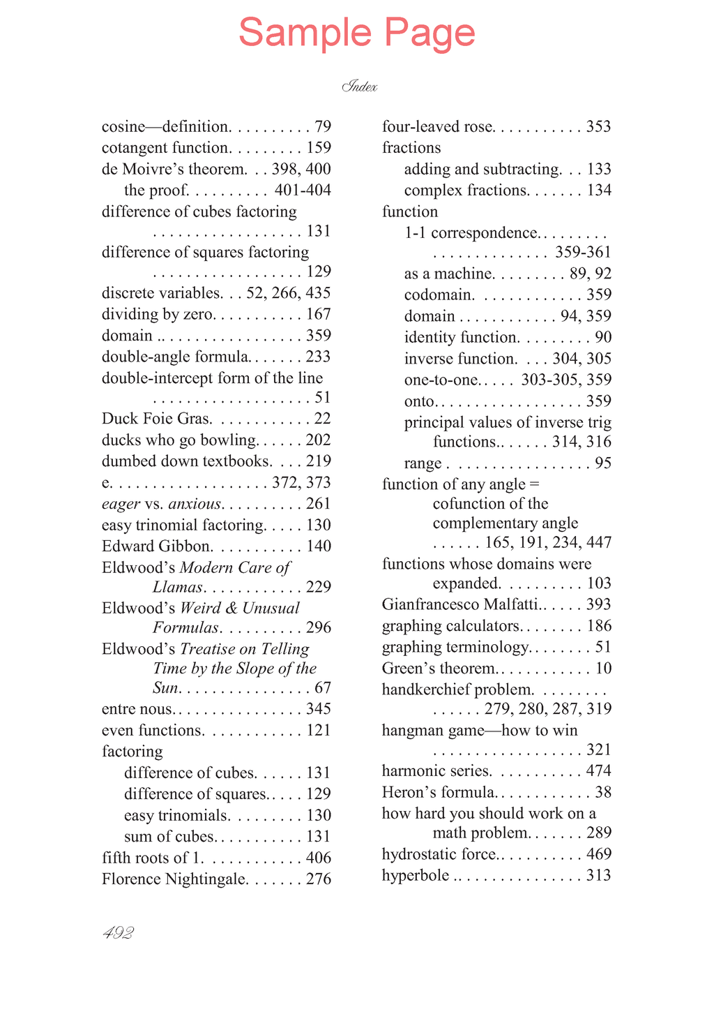 Life of Fred: Trigonometry Expanded Edition