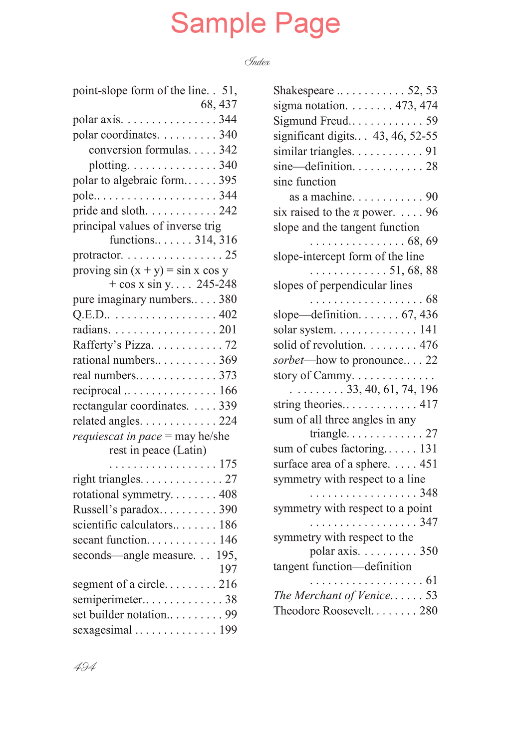 Life of Fred: Trigonometry Expanded Edition