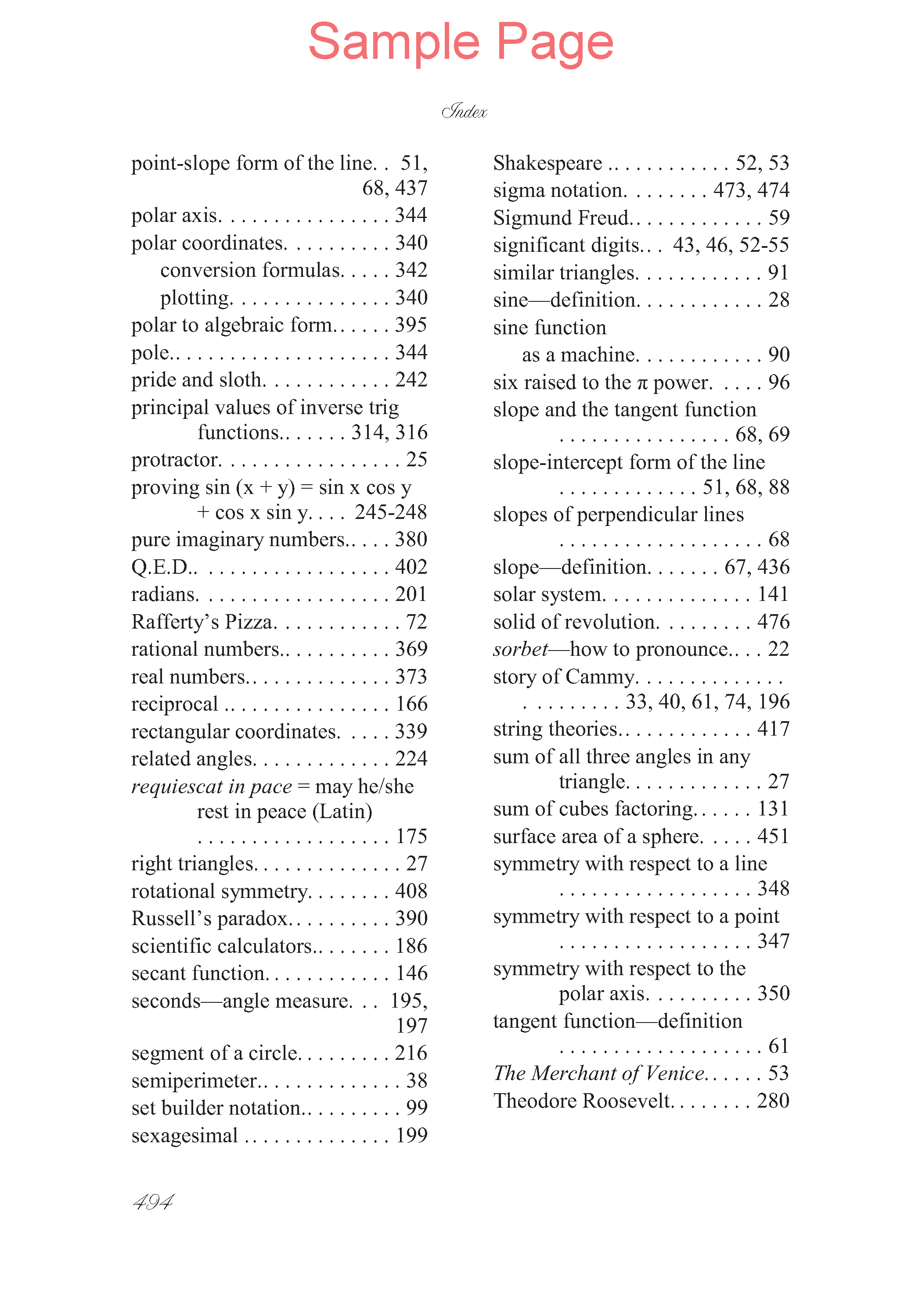 Life of Fred: Trigonometry Expanded Edition